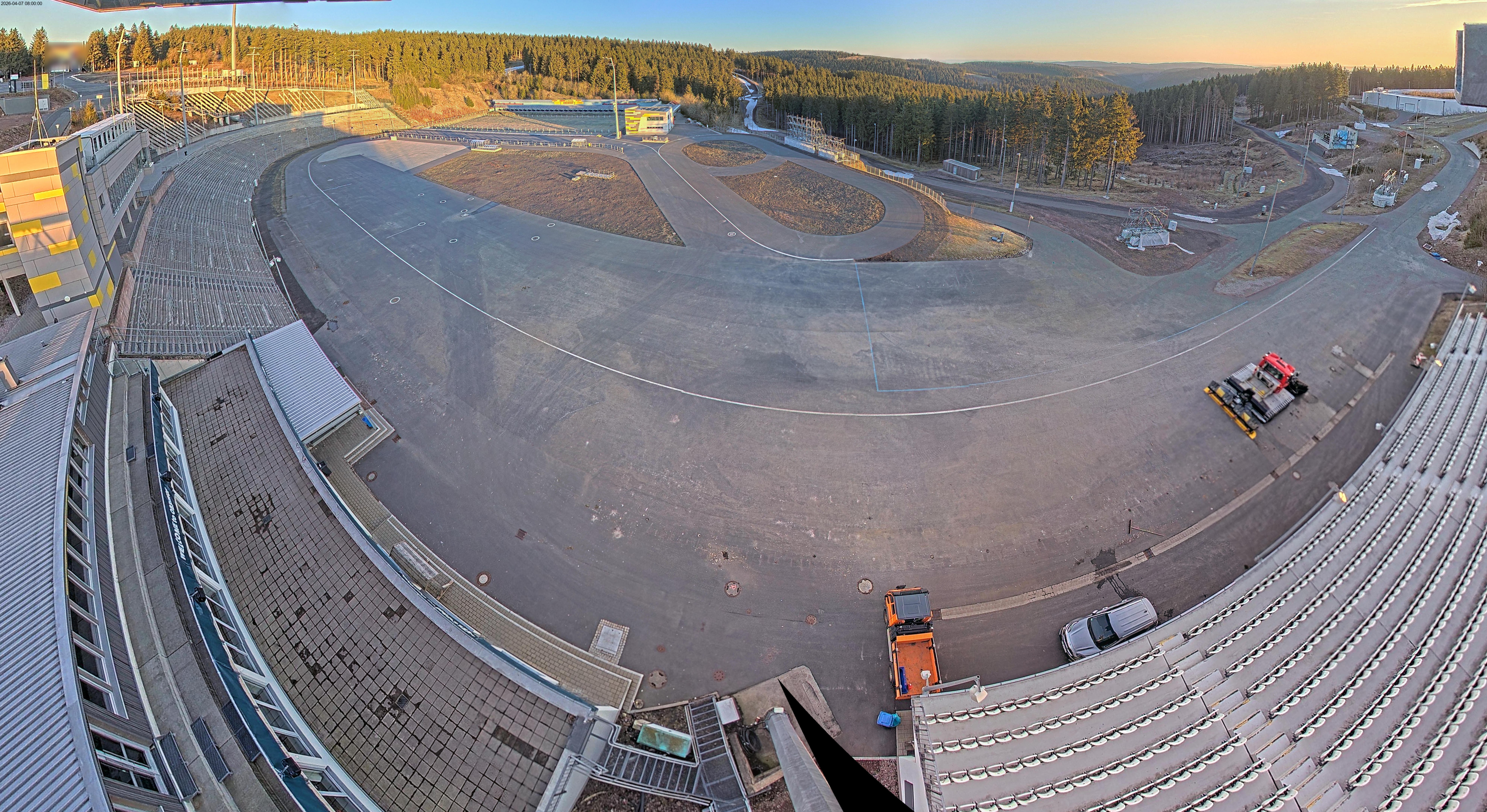 Archiv Foto Webcam Oberhof: Blick ins Biathlonstadion