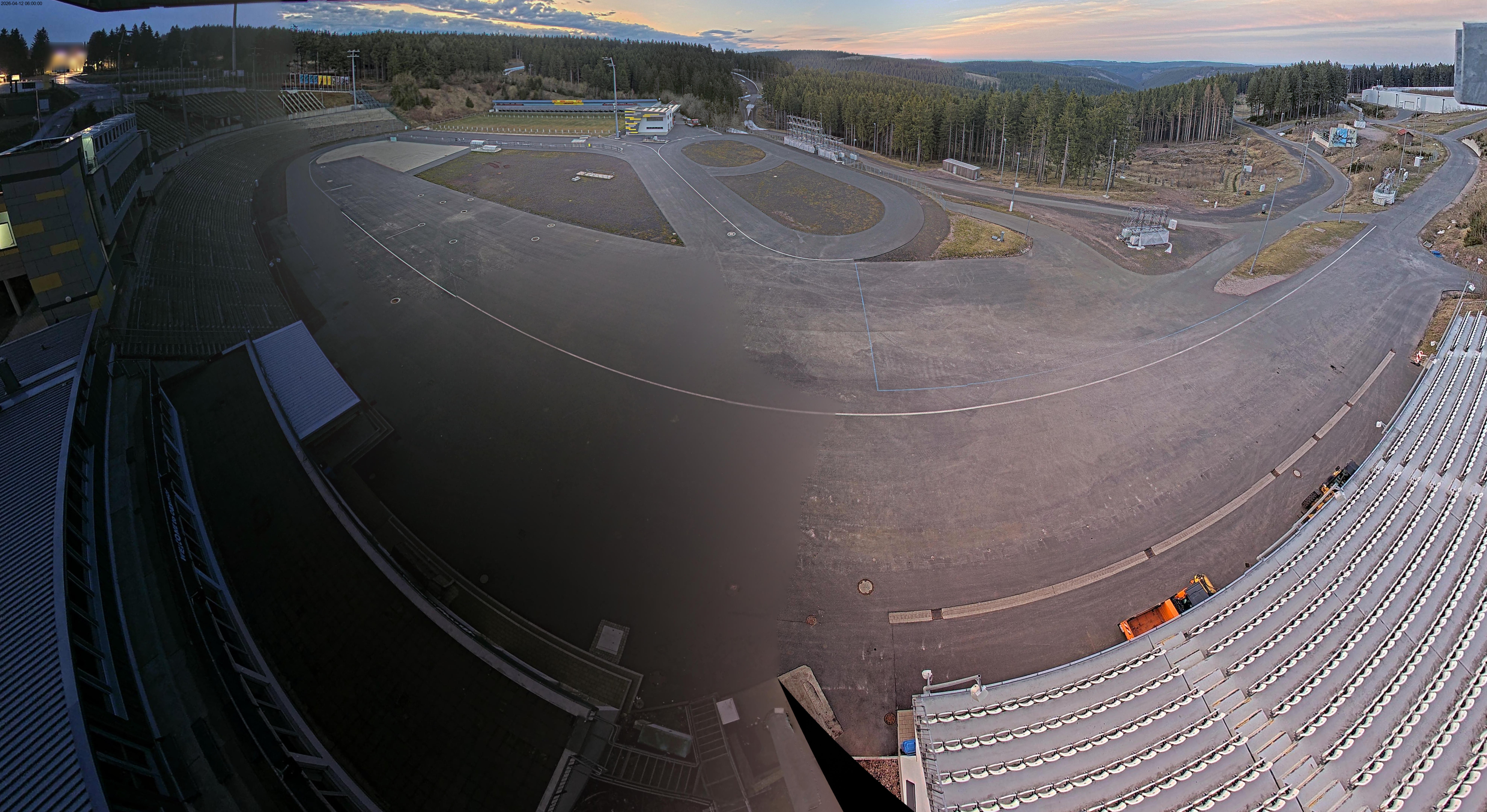 Archiv Foto Webcam Oberhof: Blick ins Biathlonstadion