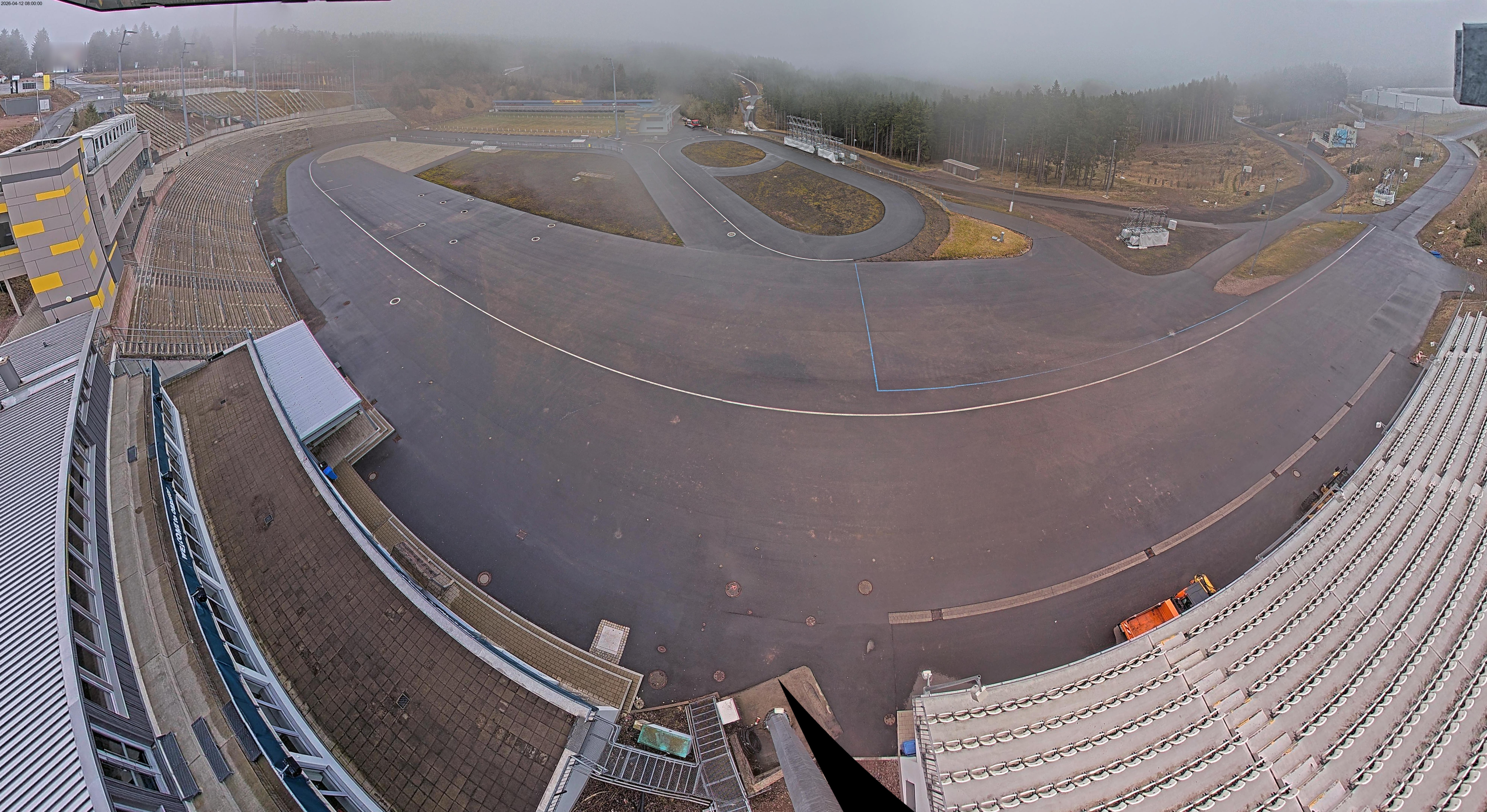 Archiv Foto Webcam Oberhof: Blick ins Biathlonstadion