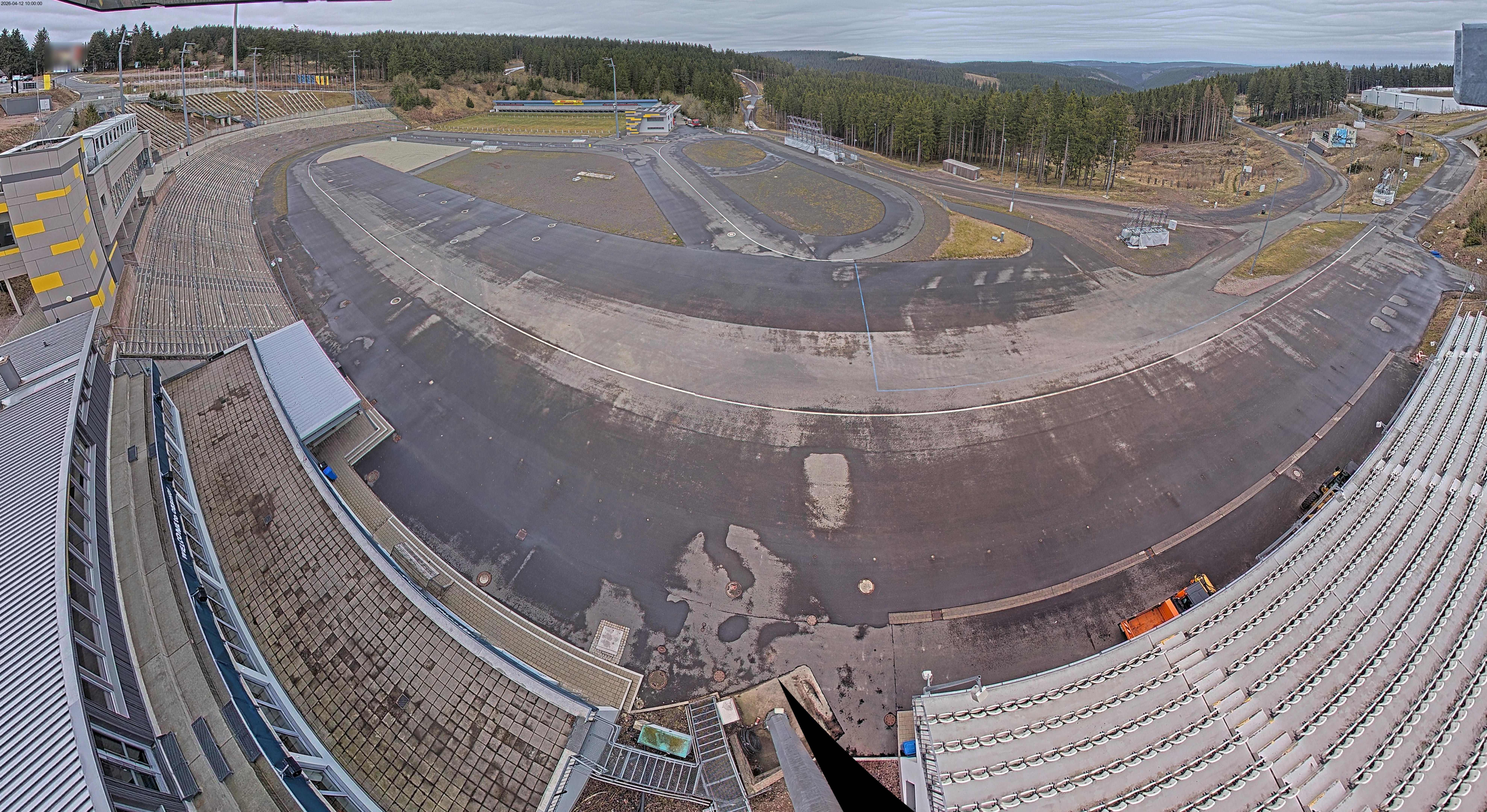 Archiv Foto Webcam Oberhof: Blick ins Biathlonstadion
