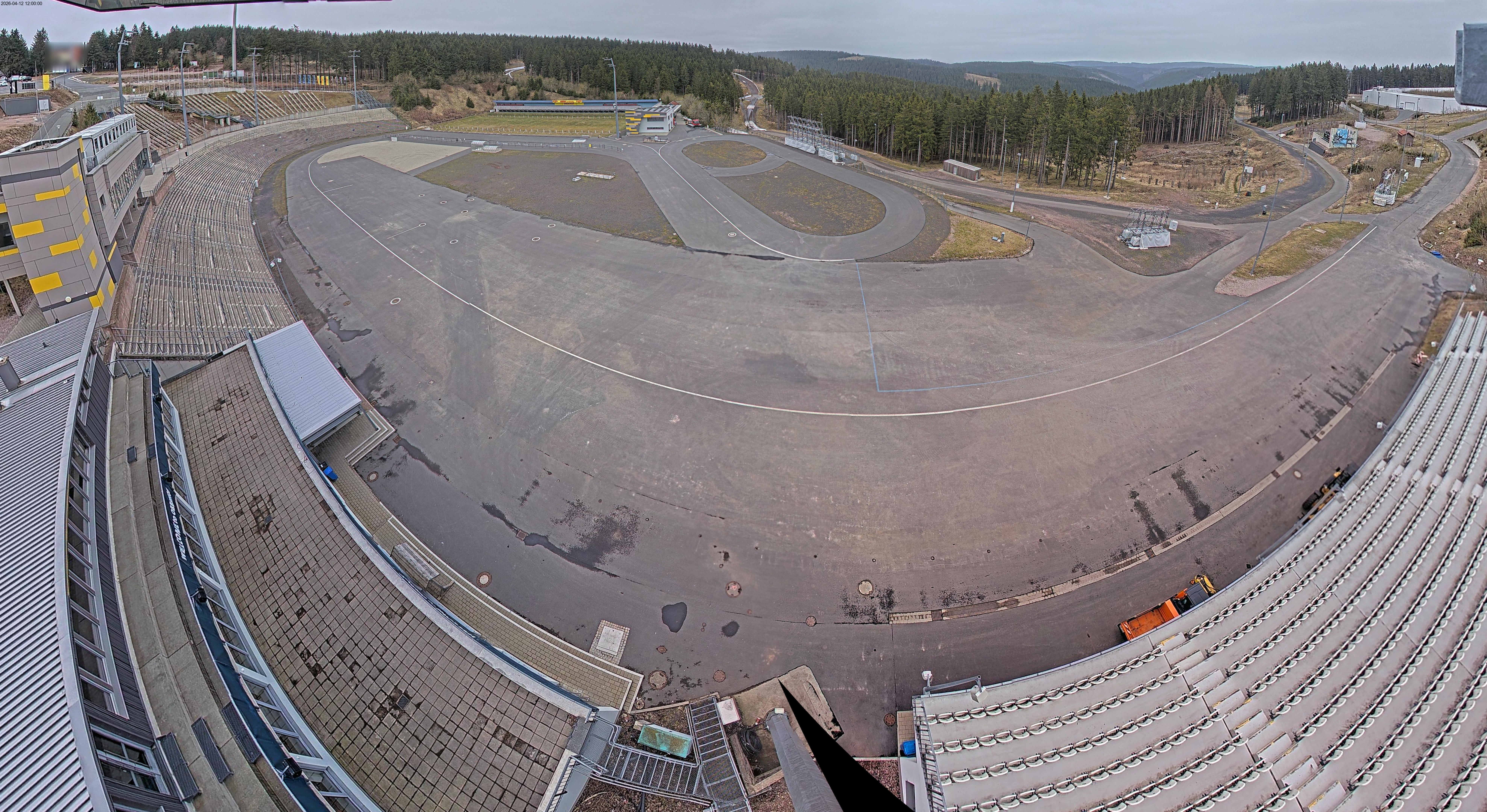 Archiv Foto Webcam Oberhof: Blick ins Biathlonstadion
