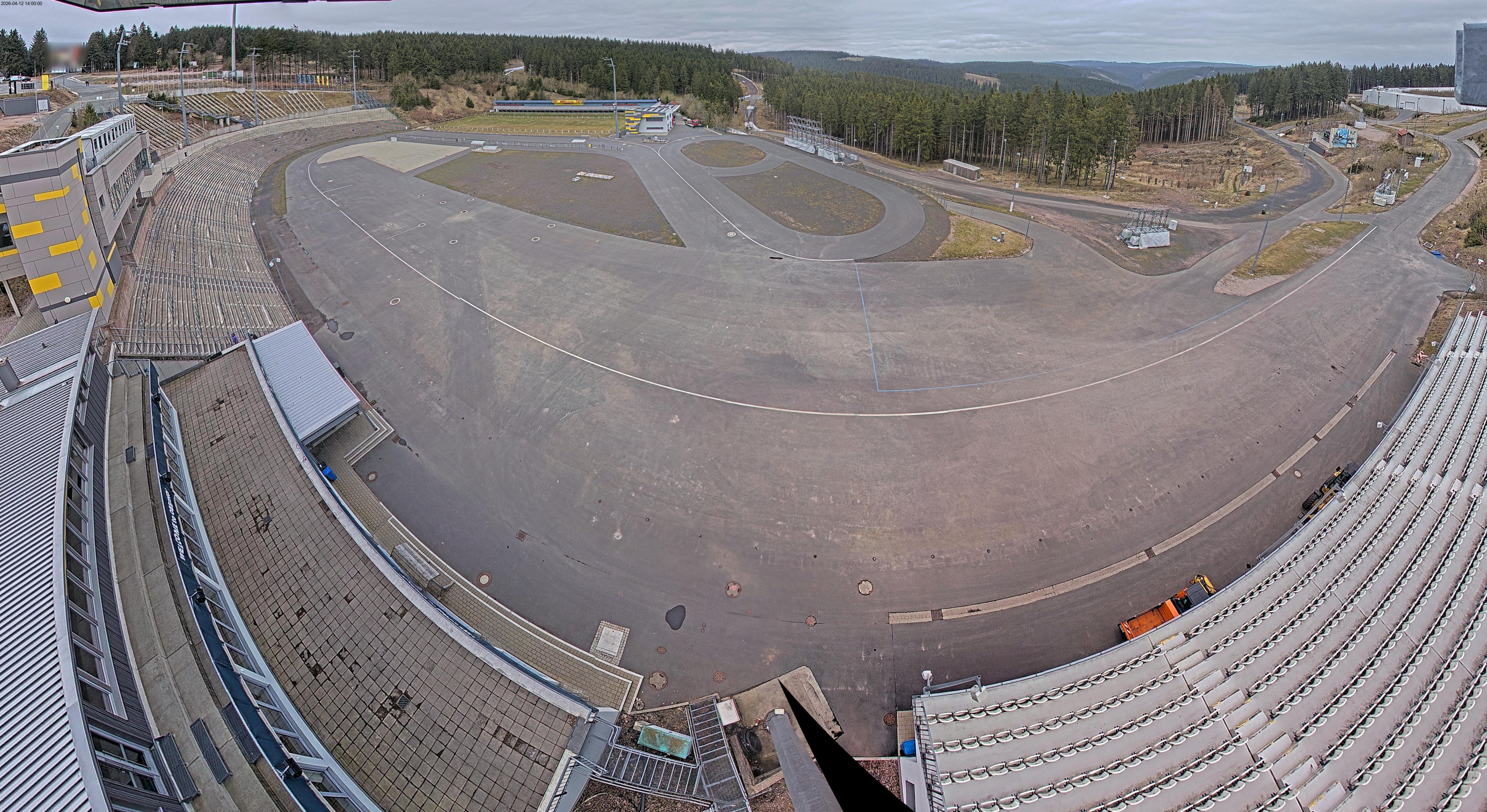 Archiv Foto Webcam Oberhof: Blick ins Biathlonstadion