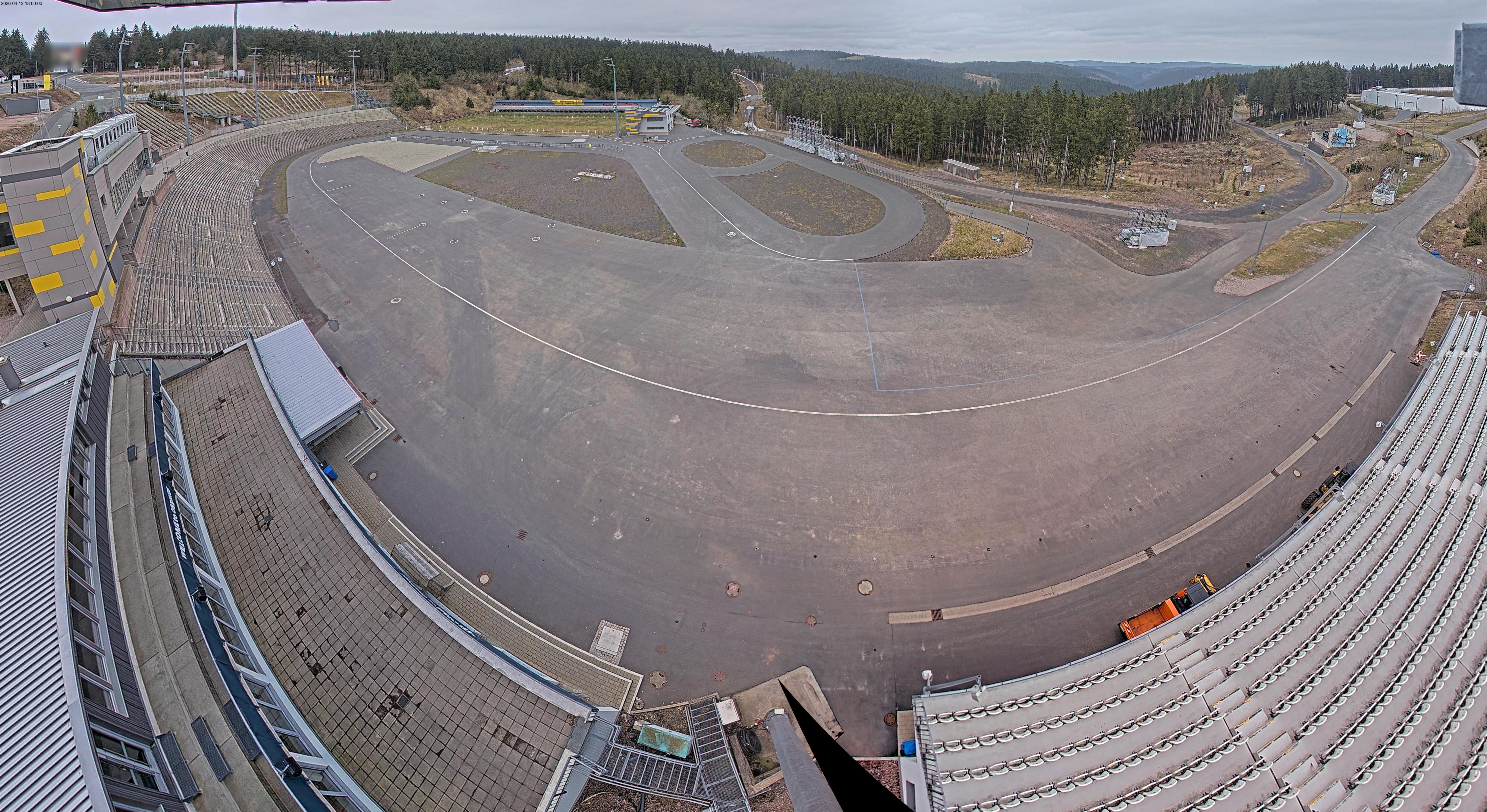 Archiv Foto Webcam Oberhof: Blick ins Biathlonstadion