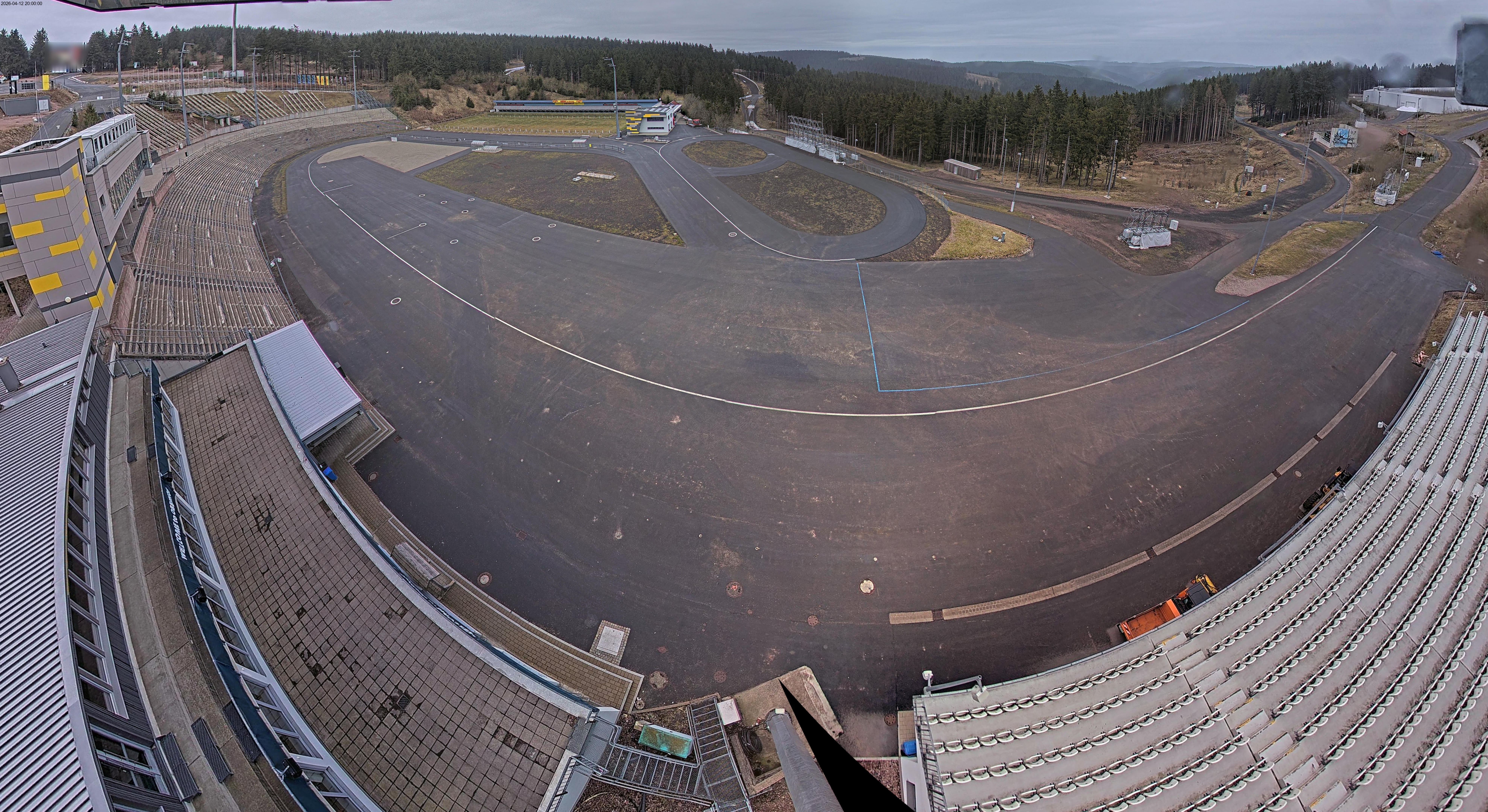 Archiv Foto Webcam Oberhof: Blick ins Biathlonstadion