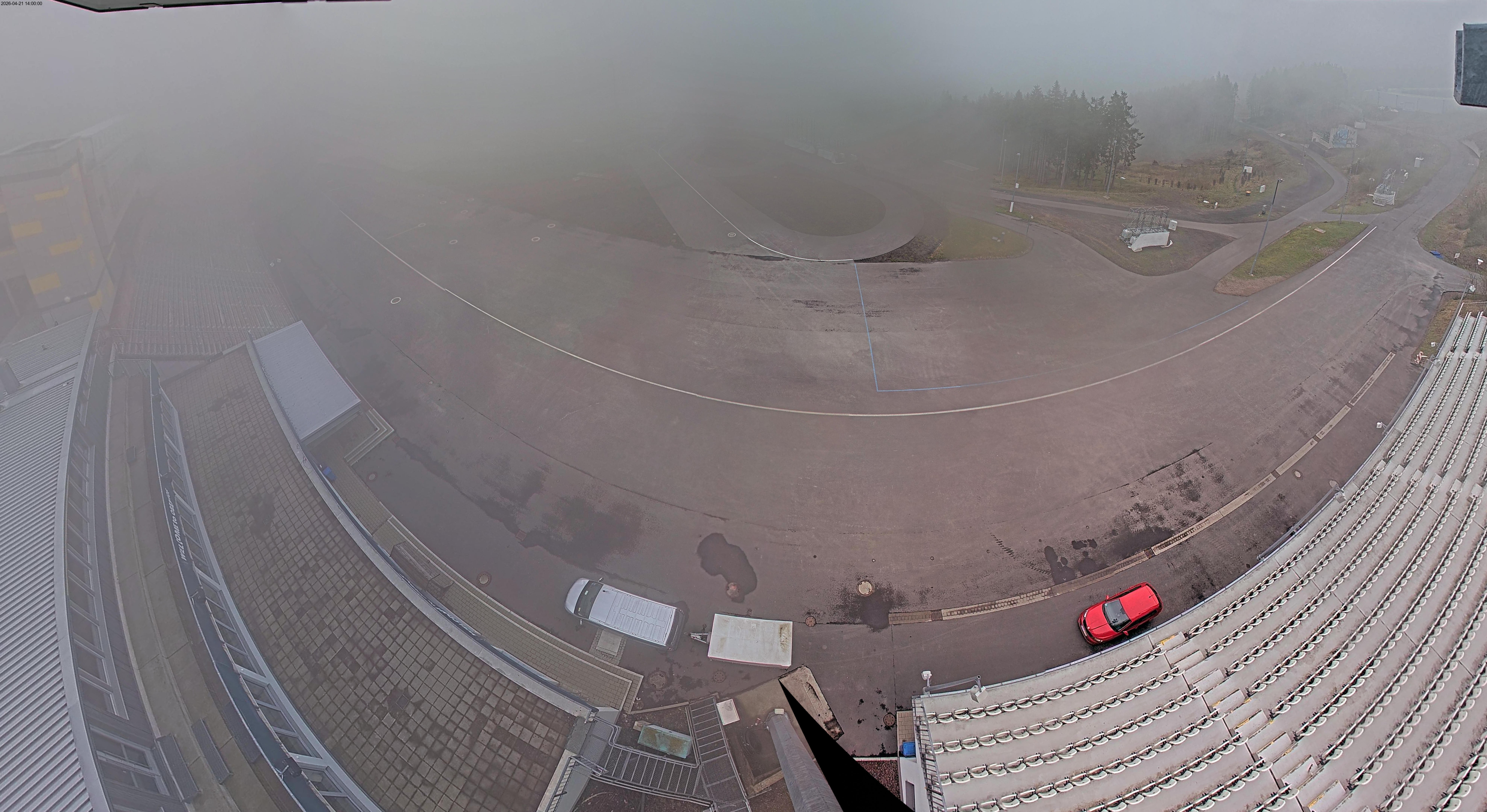 Archiv Foto Webcam Oberhof: Blick ins Biathlonstadion
