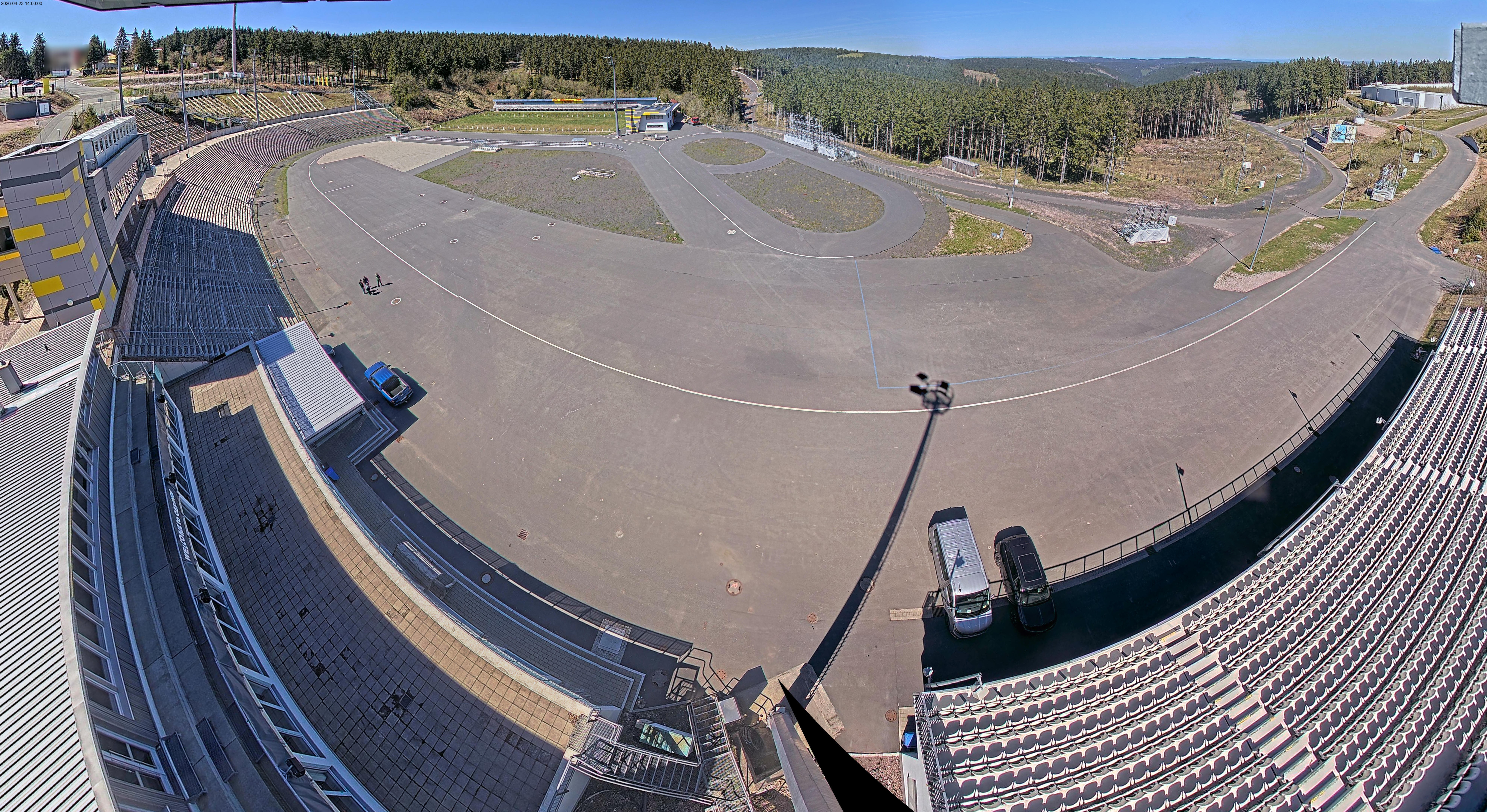 Archiv Foto Webcam Oberhof: Blick ins Biathlonstadion