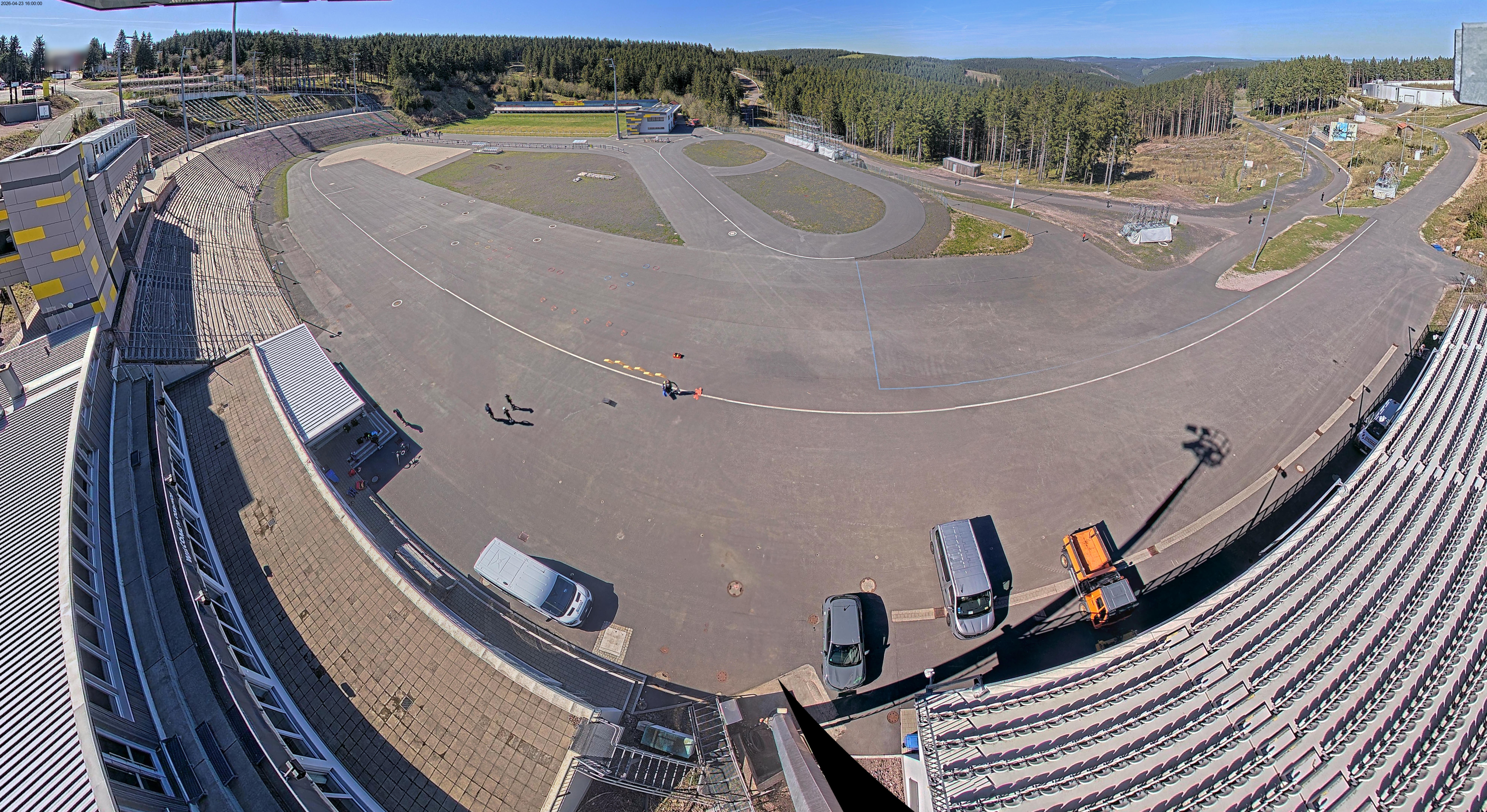 Archiv Foto Webcam Oberhof: Blick ins Biathlonstadion