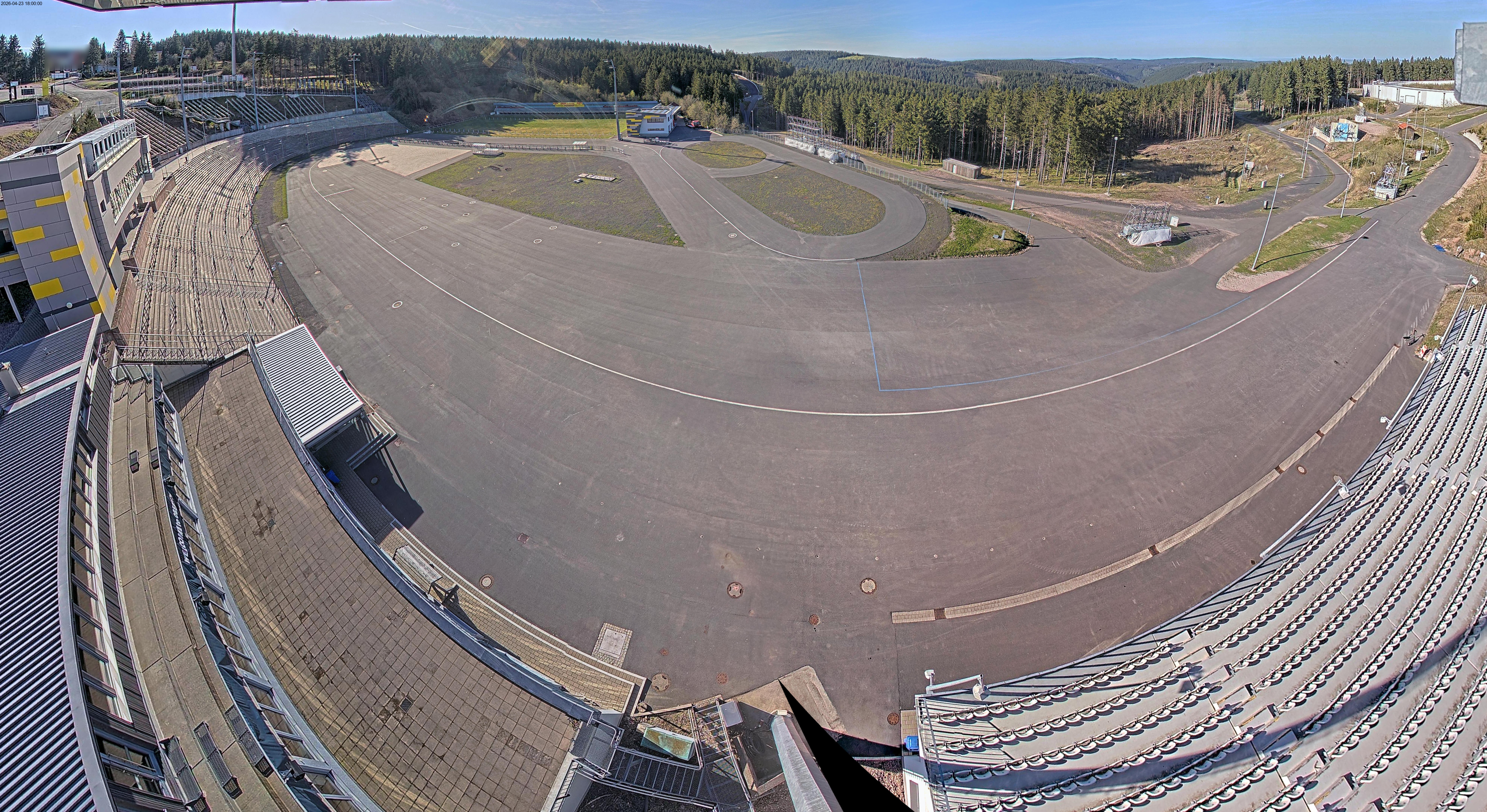 Archiv Foto Webcam Oberhof: Blick ins Biathlonstadion