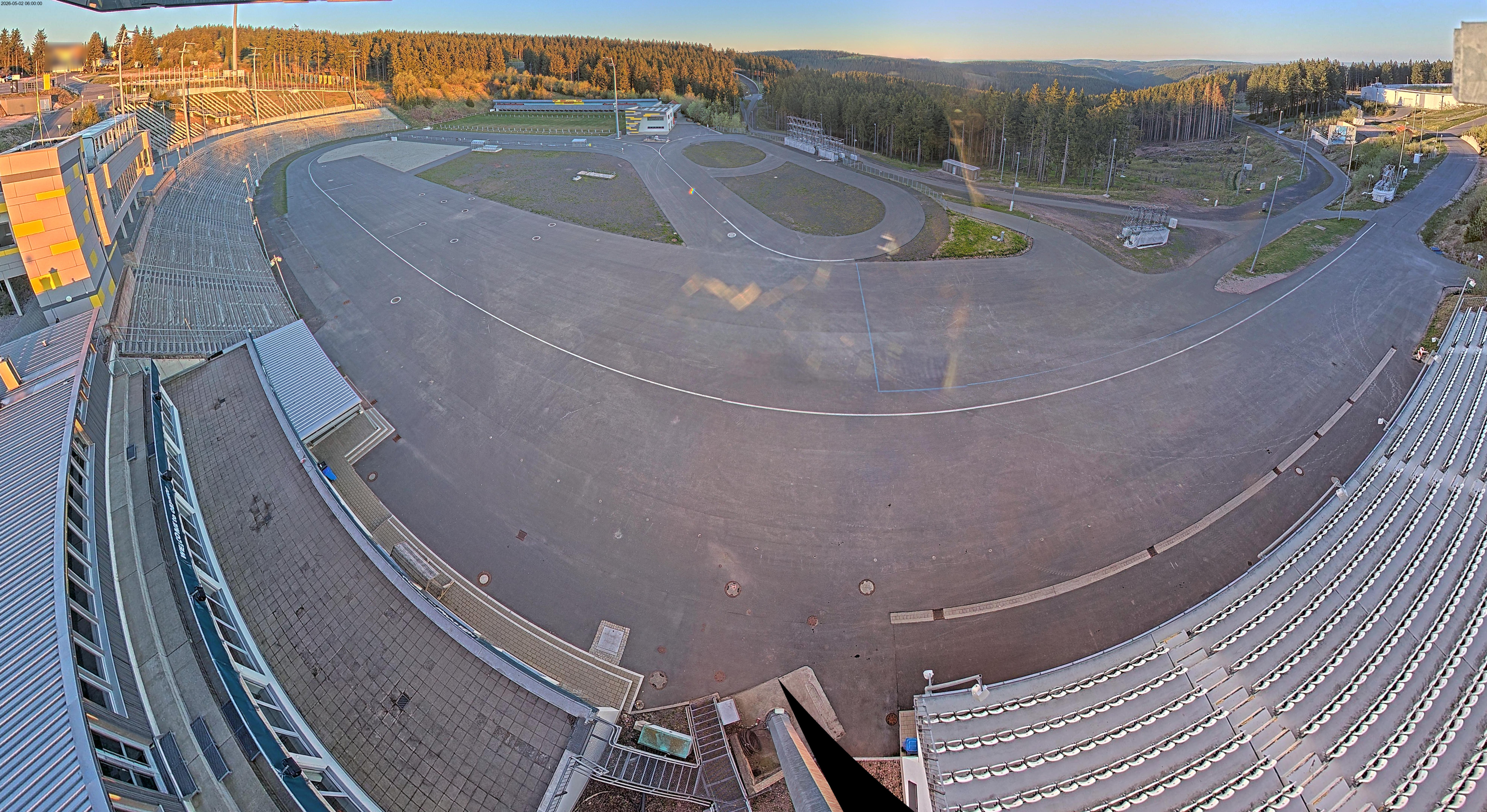 Archiv Foto Webcam Oberhof: Blick ins Biathlonstadion