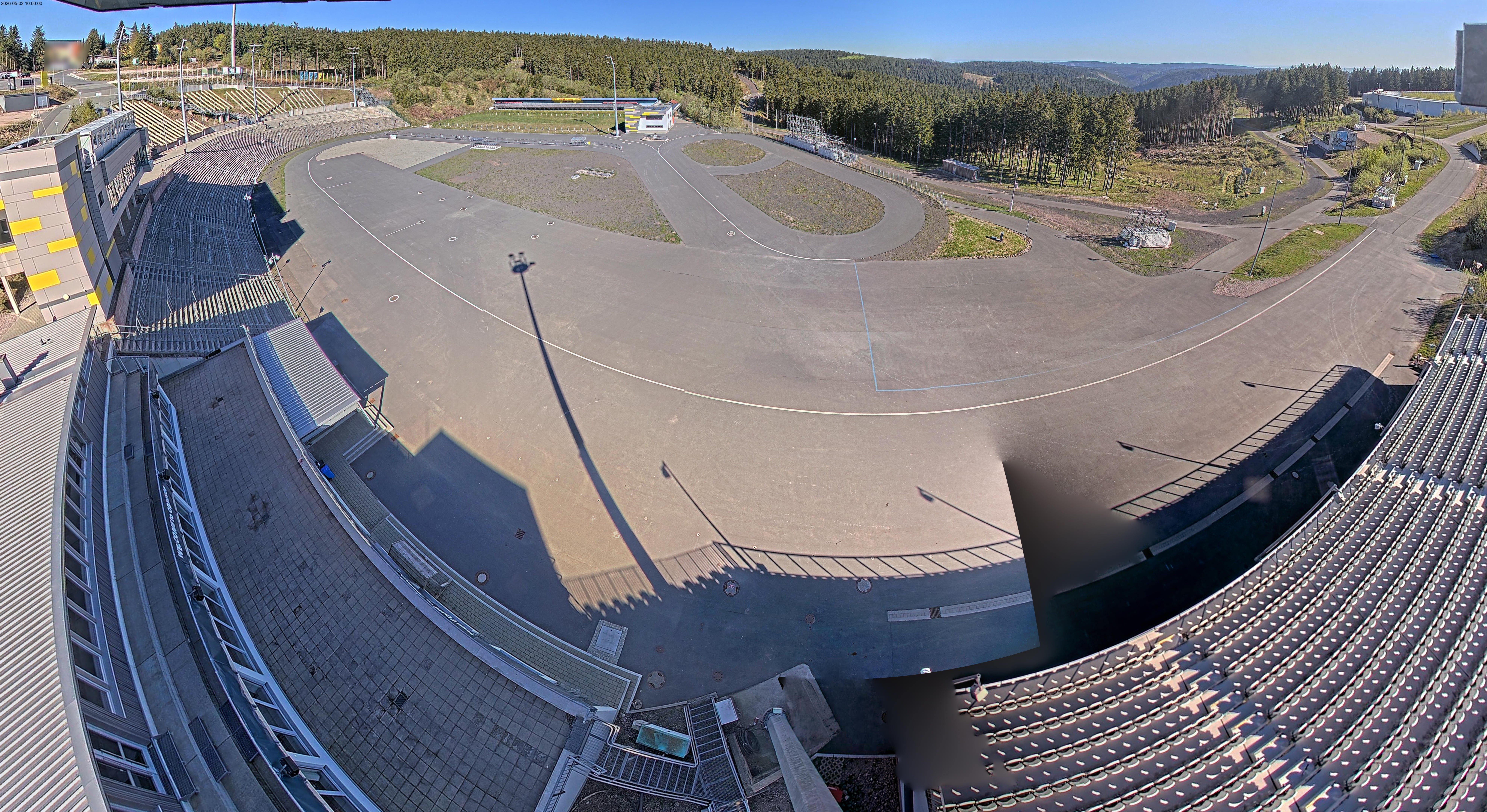 Archiv Foto Webcam Oberhof: Blick ins Biathlonstadion