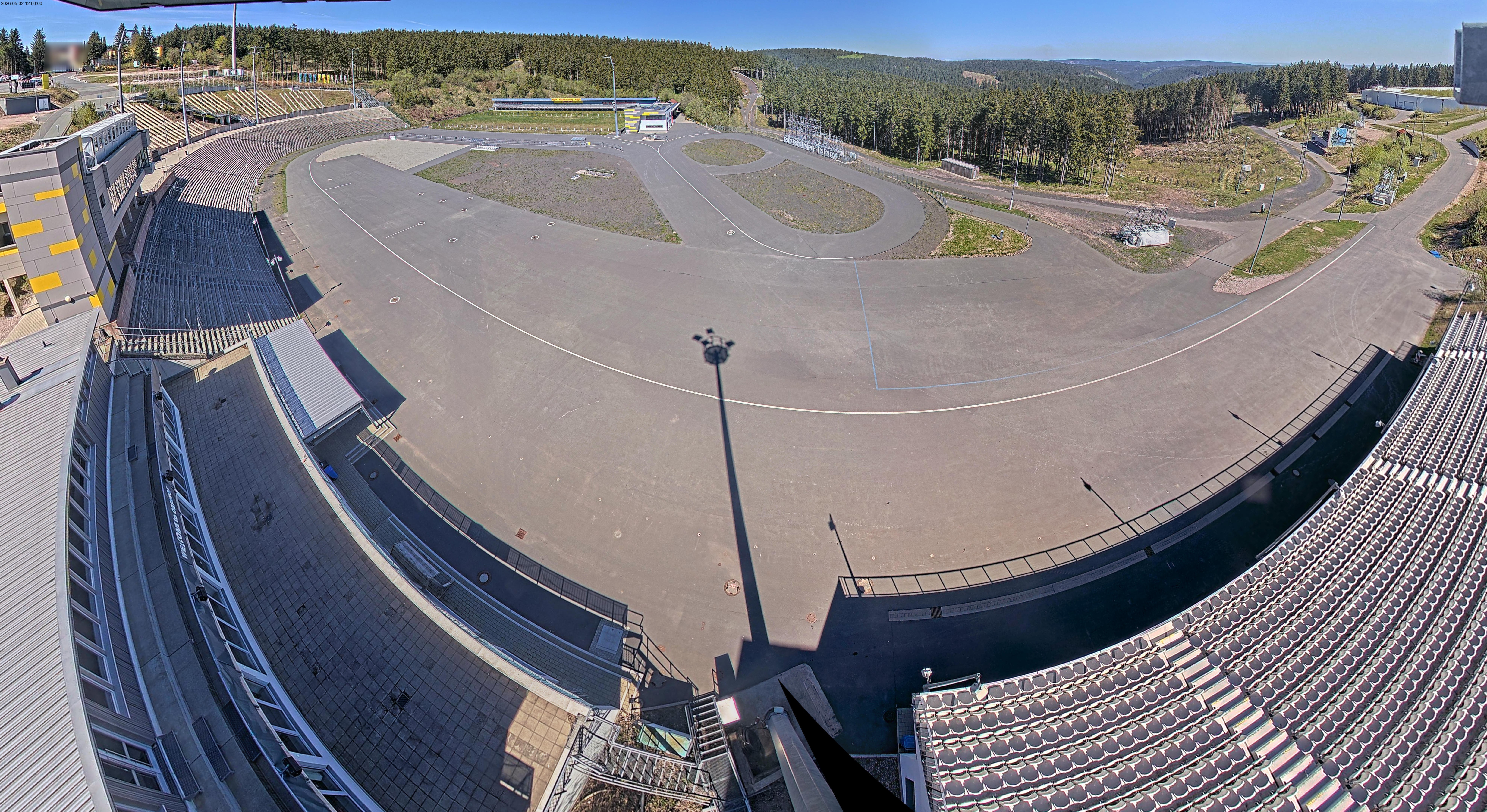 Archiv Foto Webcam Oberhof: Blick ins Biathlonstadion