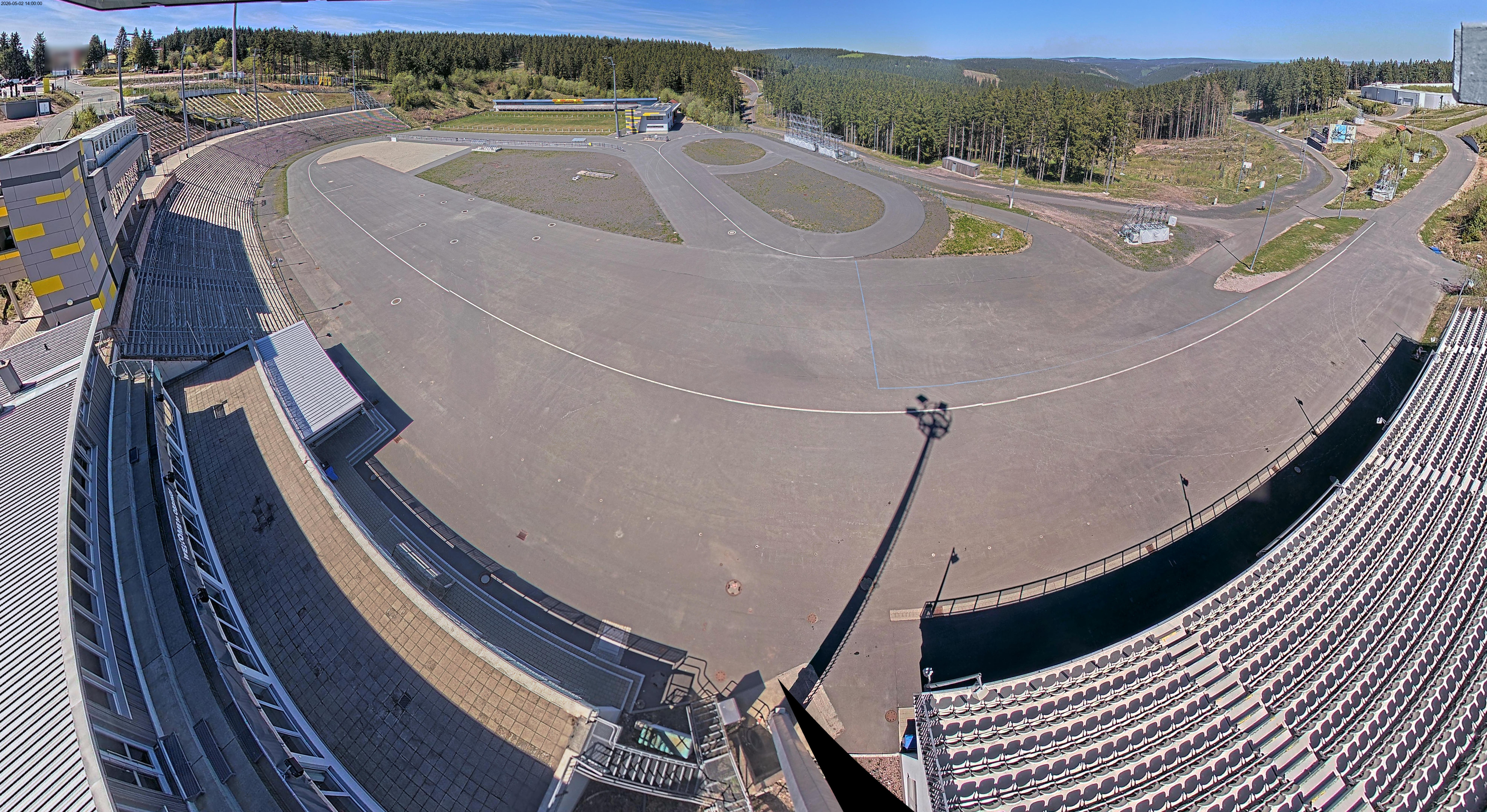 Archiv Foto Webcam Oberhof: Blick ins Biathlonstadion
