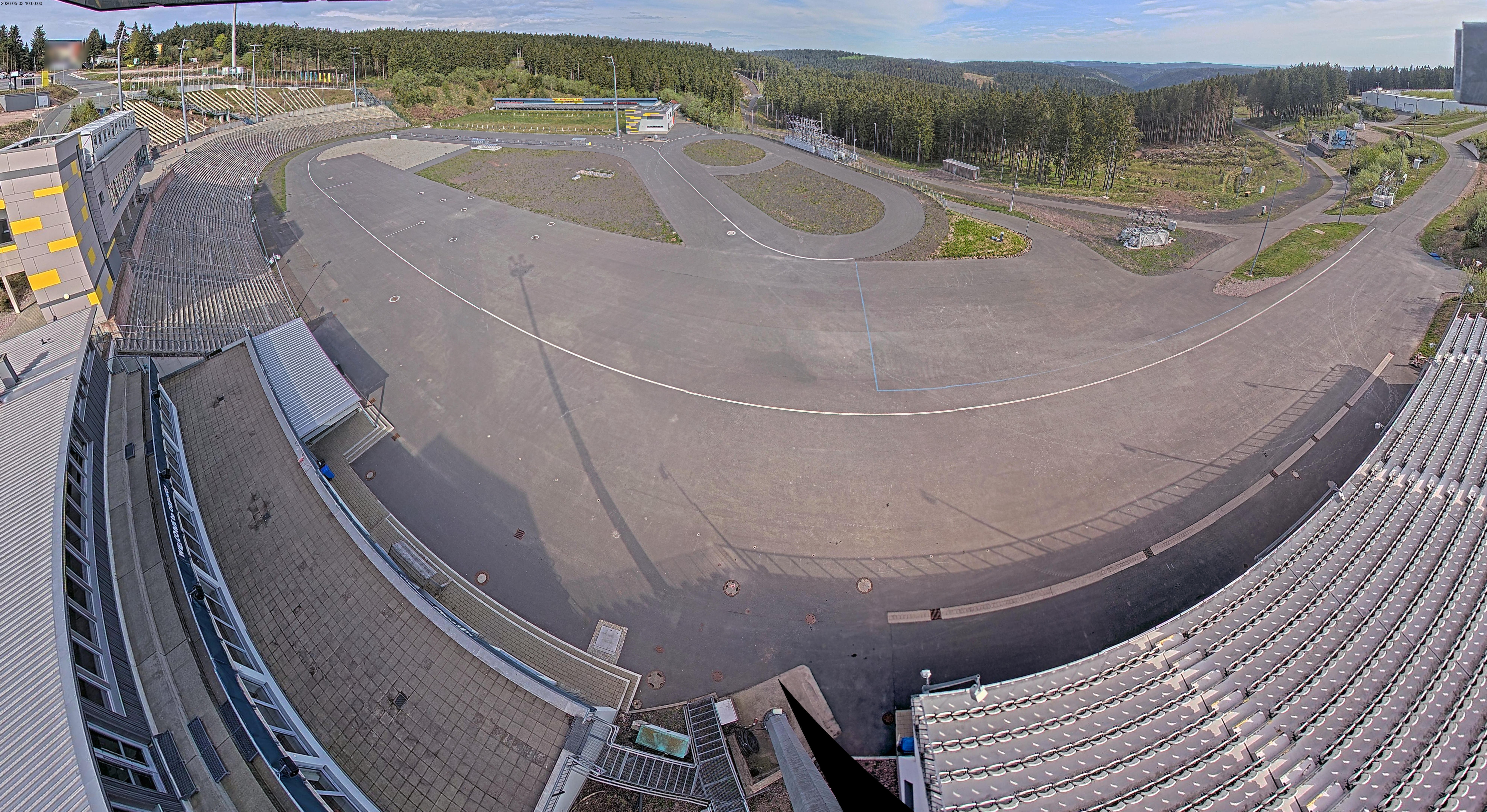 Archiv Foto Webcam Oberhof: Blick ins Biathlonstadion