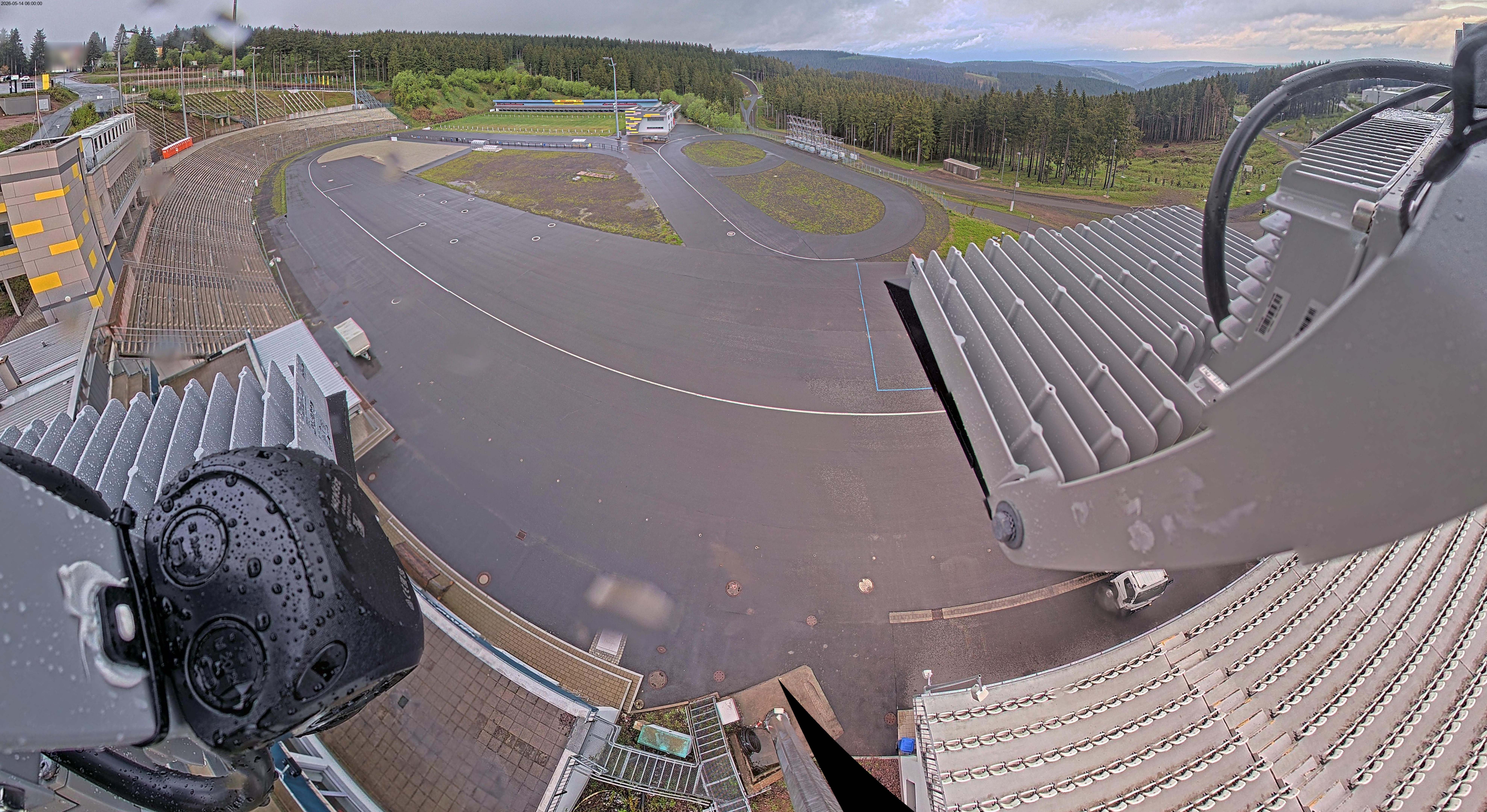 Archiv Foto Webcam Oberhof: Blick ins Biathlonstadion