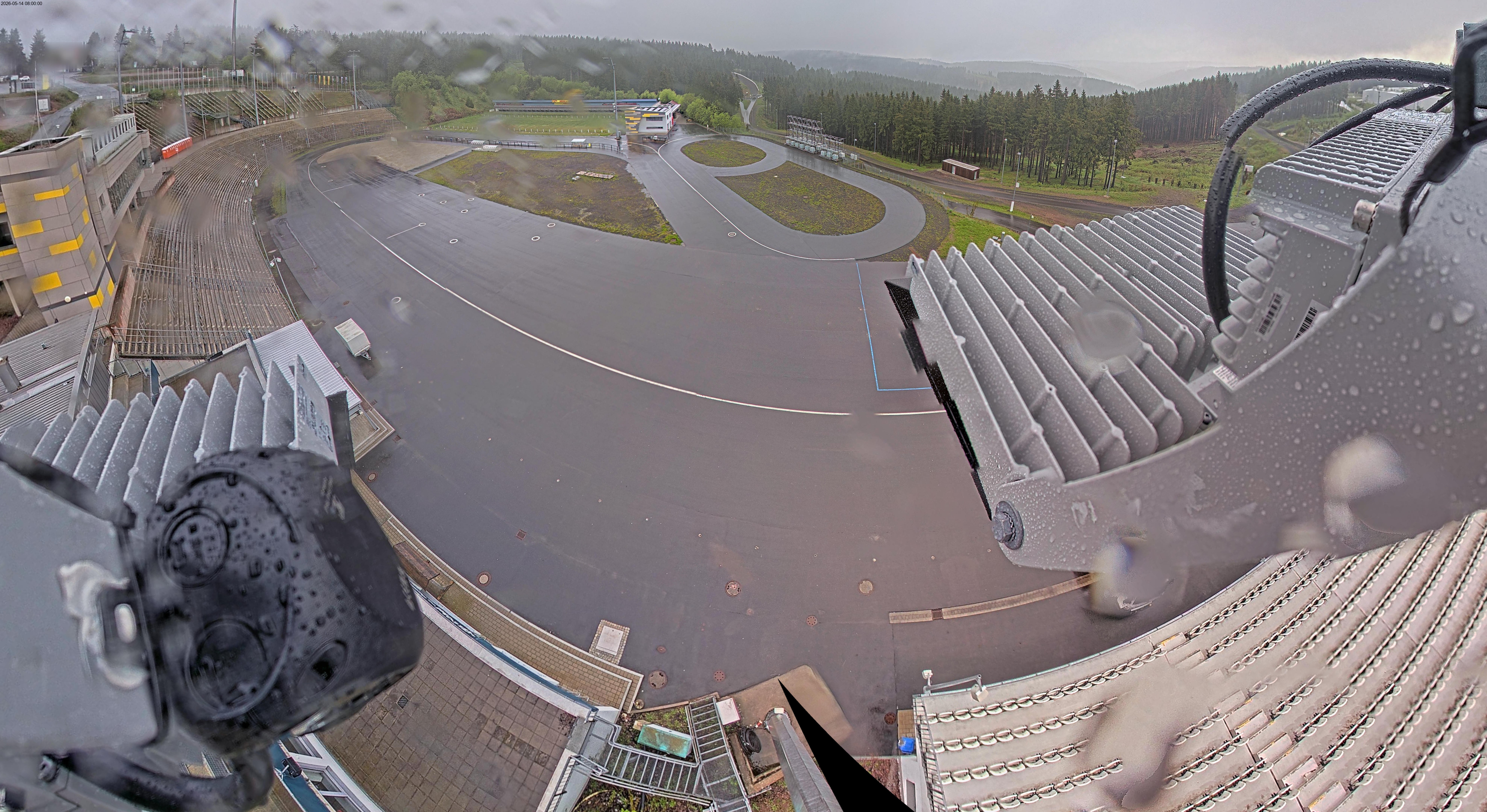 Archiv Foto Webcam Oberhof: Blick ins Biathlonstadion