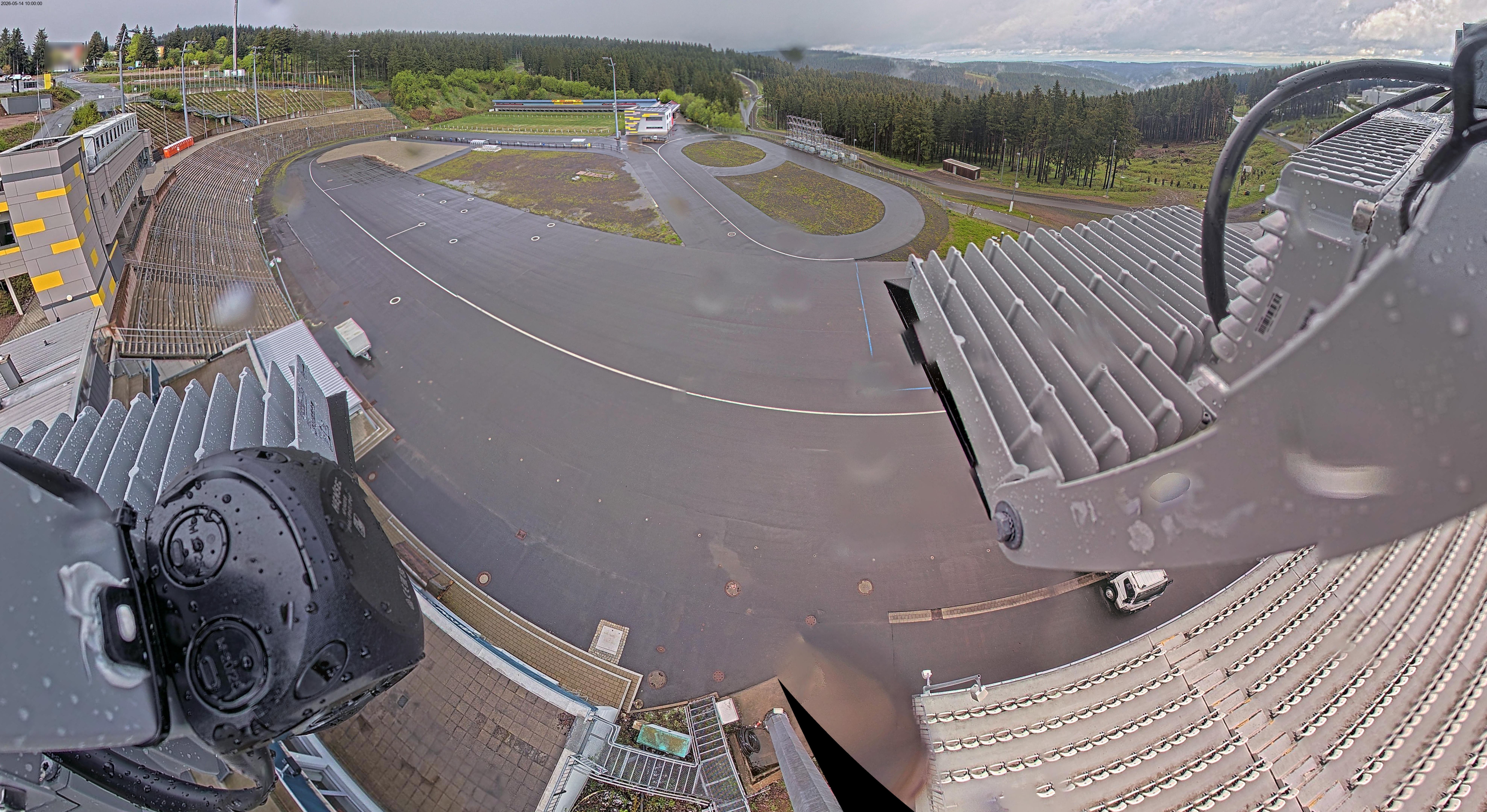 Archiv Foto Webcam Oberhof: Blick ins Biathlonstadion