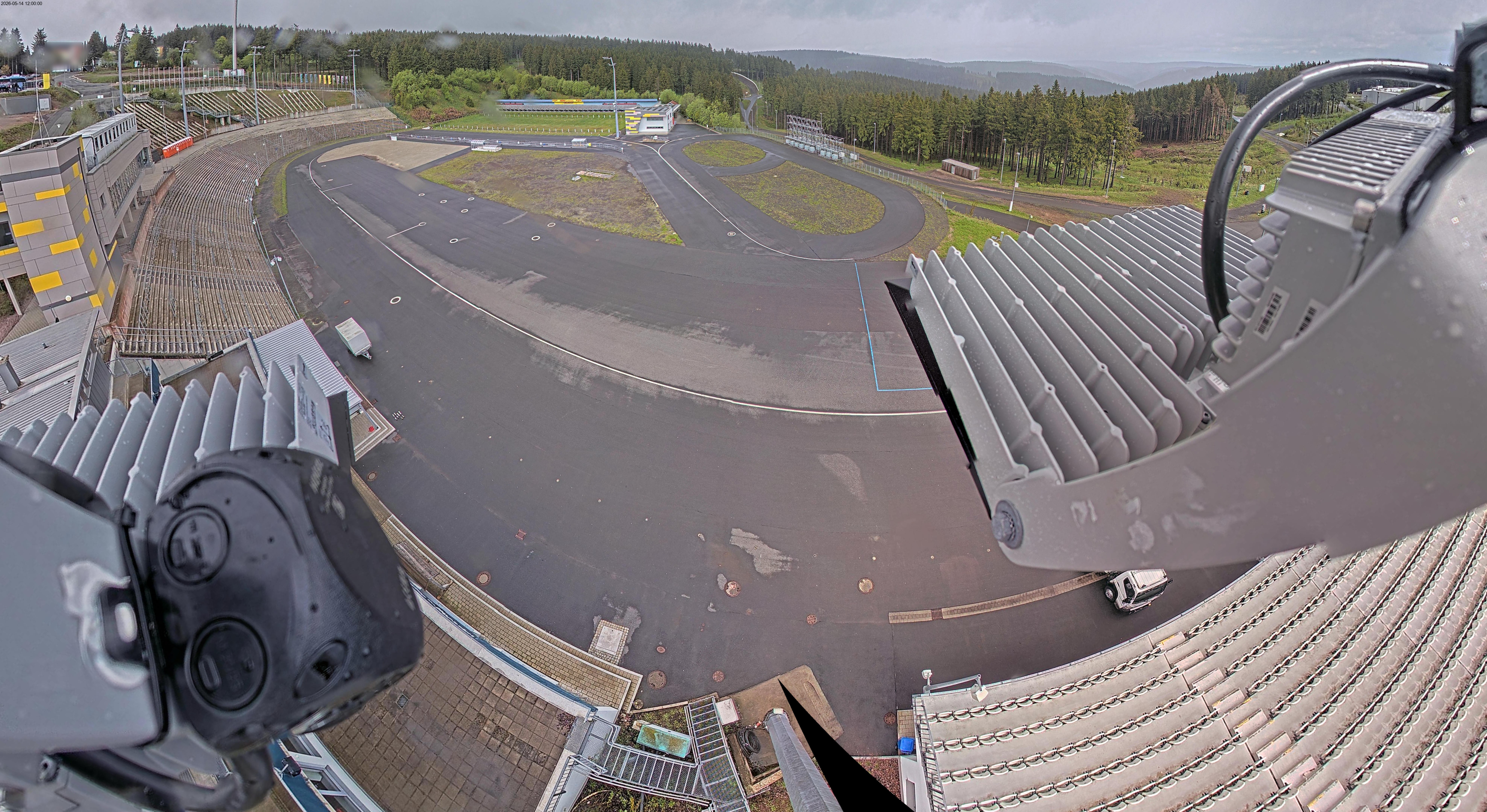 Archiv Foto Webcam Oberhof: Blick ins Biathlonstadion