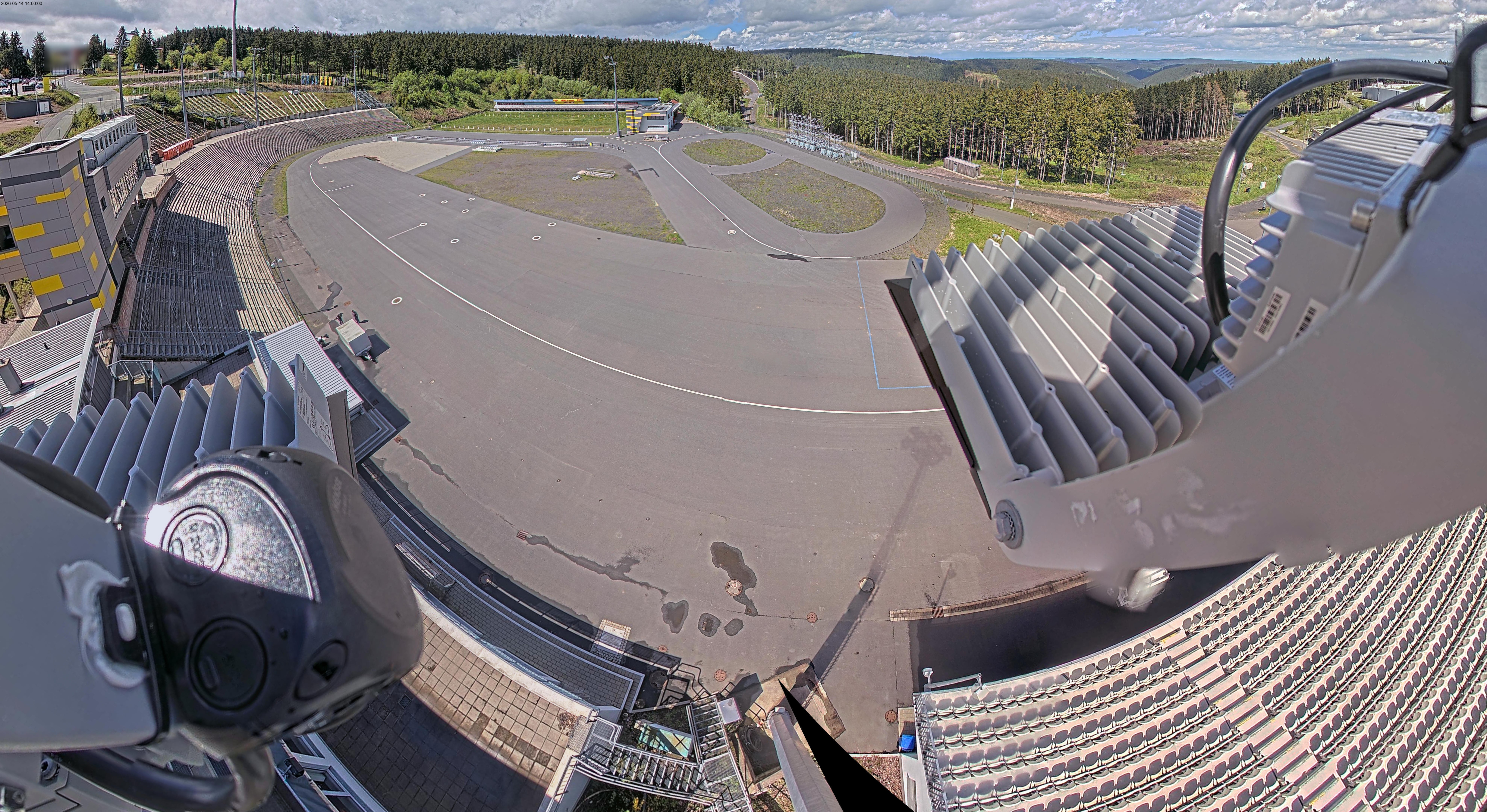 Archiv Foto Webcam Oberhof: Blick ins Biathlonstadion
