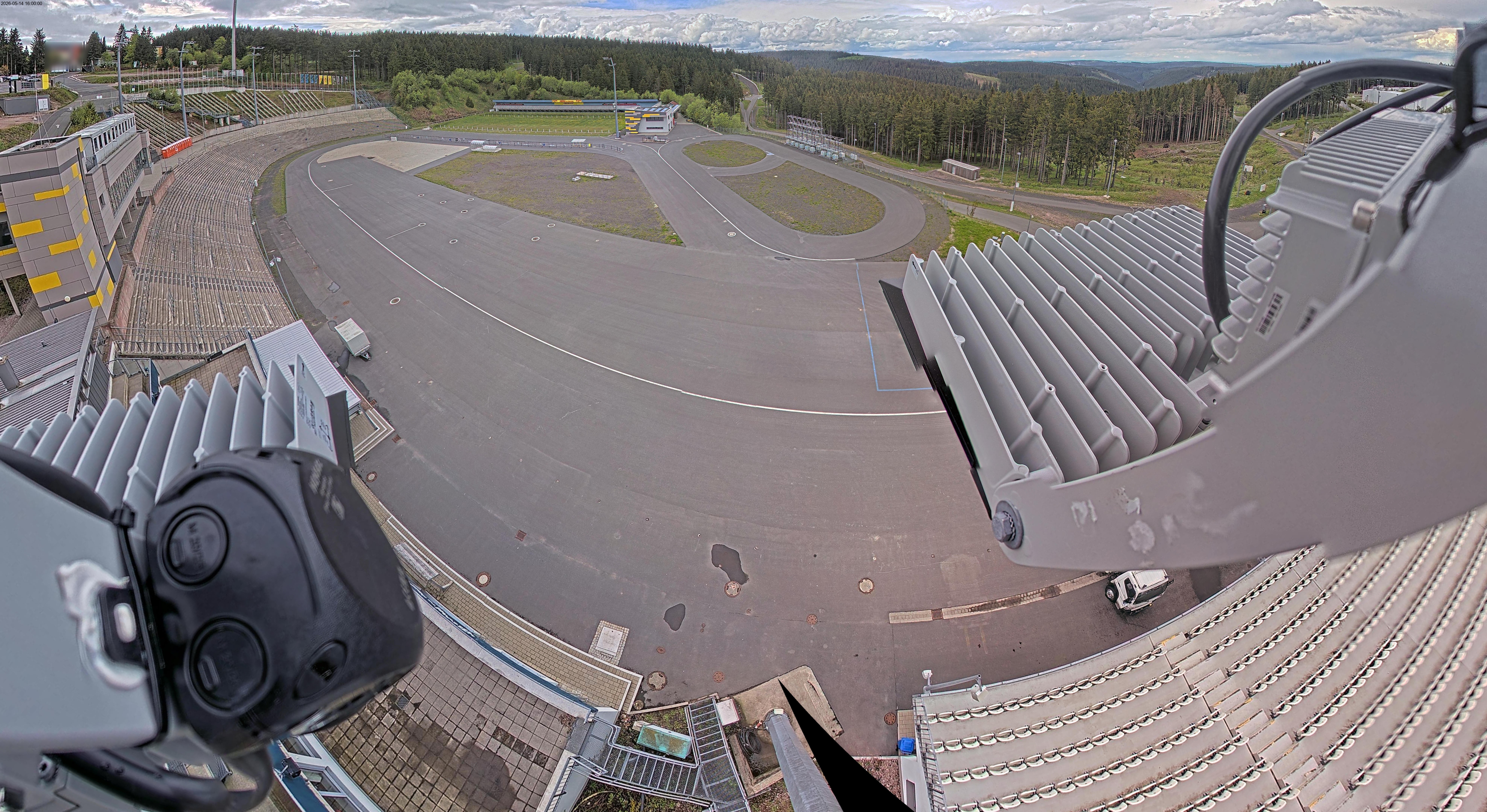 Archiv Foto Webcam Oberhof: Blick ins Biathlonstadion