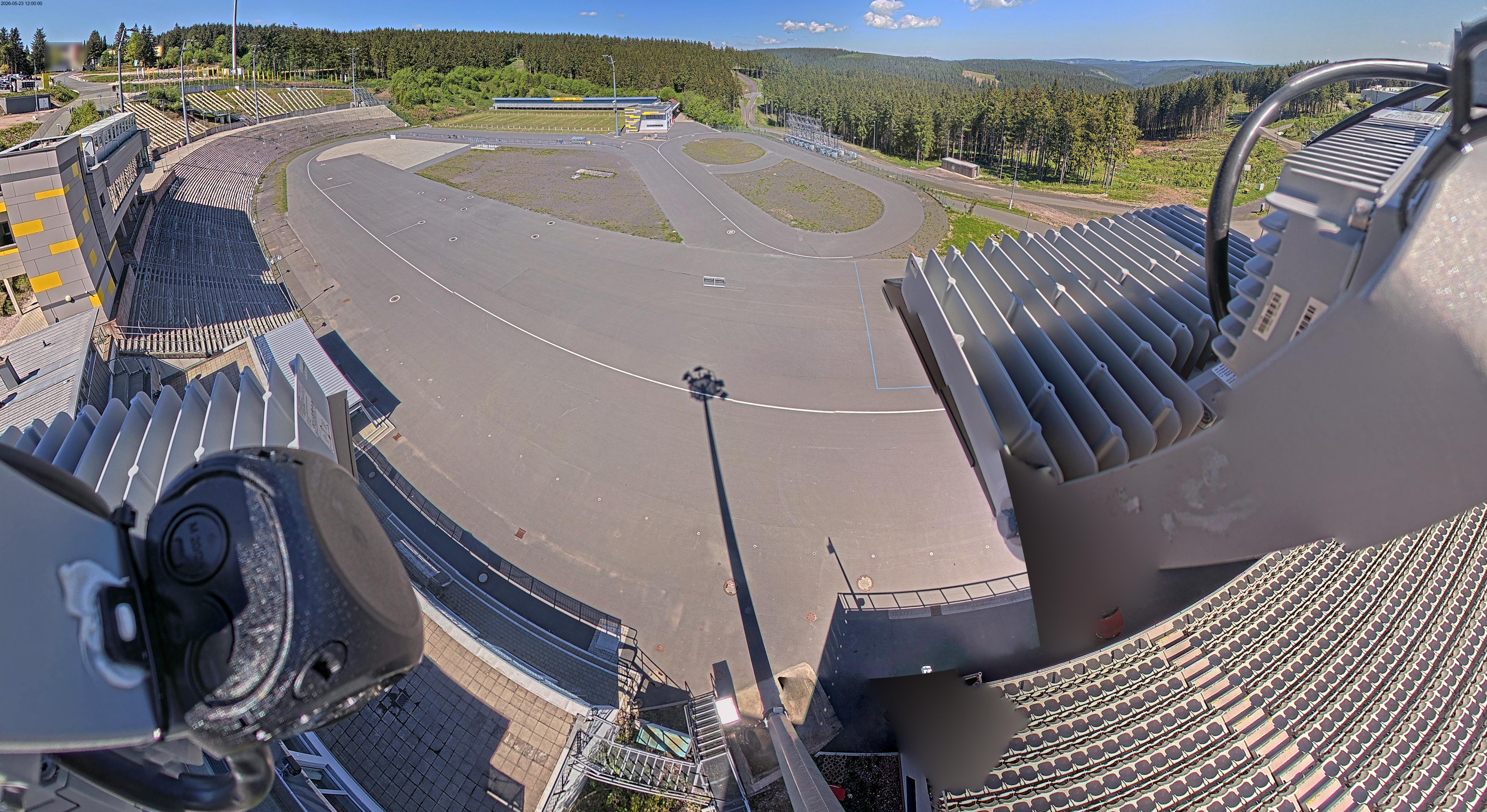 Archiv Foto Webcam Oberhof: Blick ins Biathlonstadion