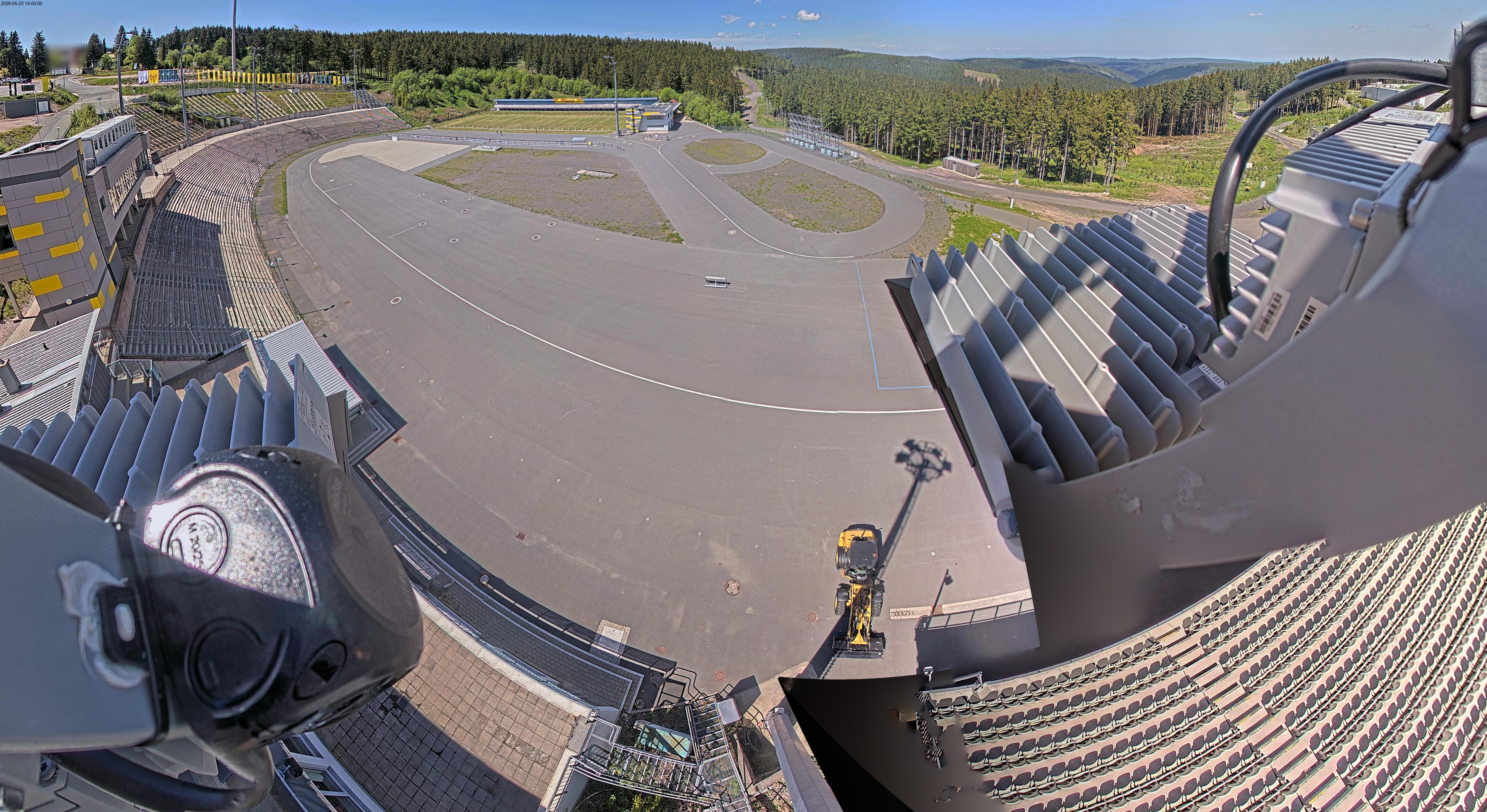 Archiv Foto Webcam Oberhof: Blick ins Biathlonstadion