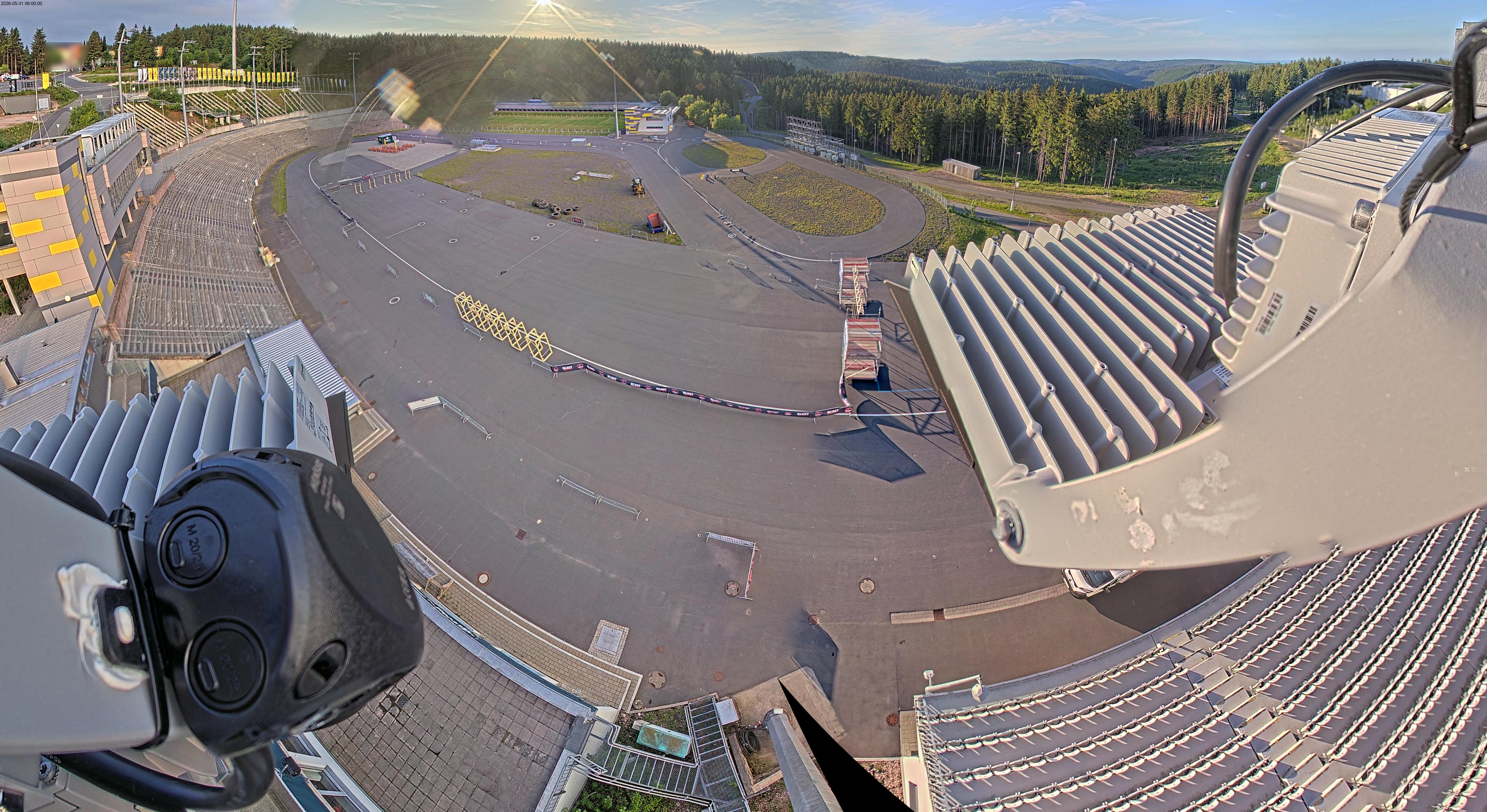 Archiv Foto Webcam Oberhof: Blick ins Biathlonstadion