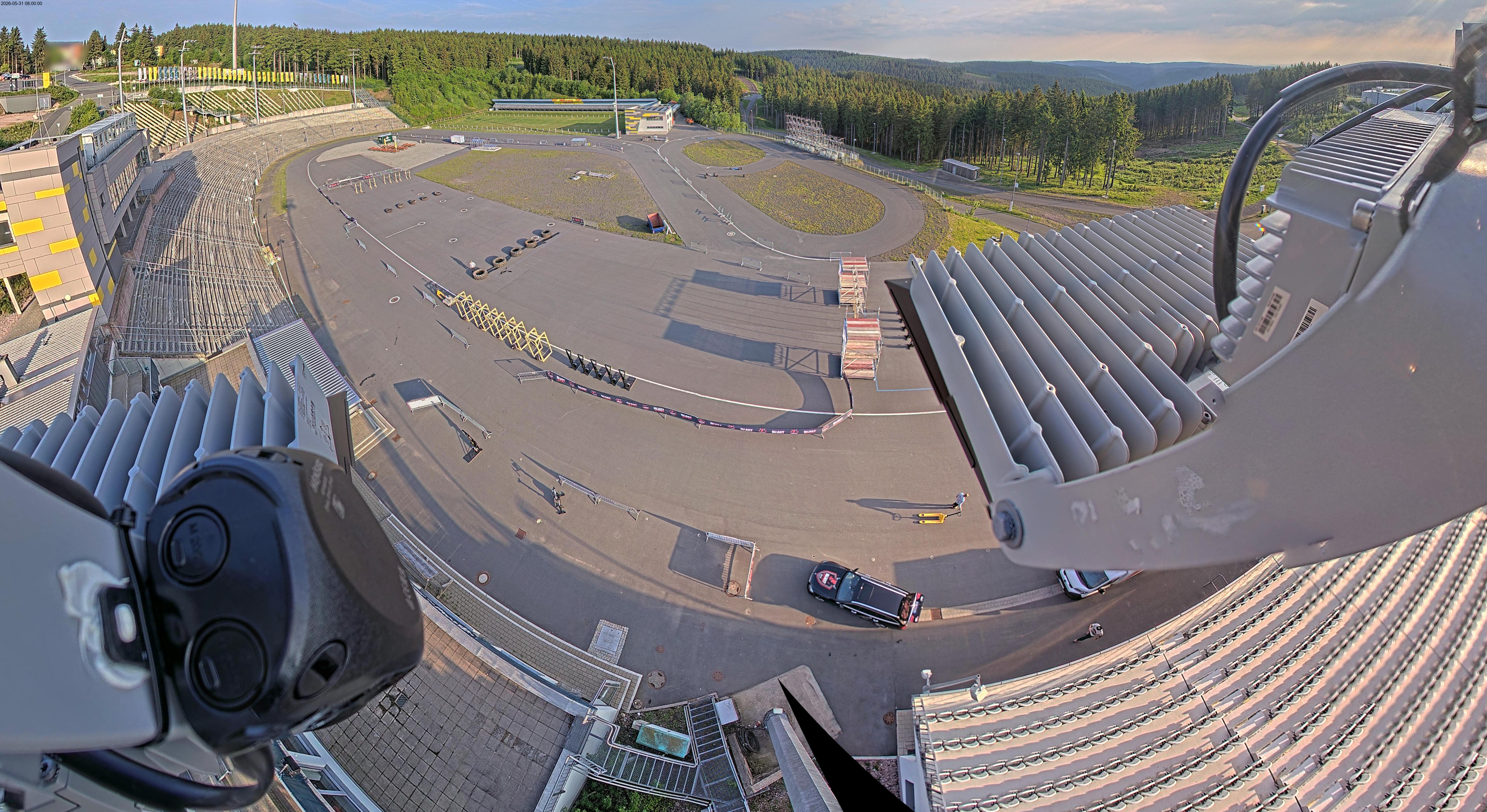 Archiv Foto Webcam Oberhof: Blick ins Biathlonstadion