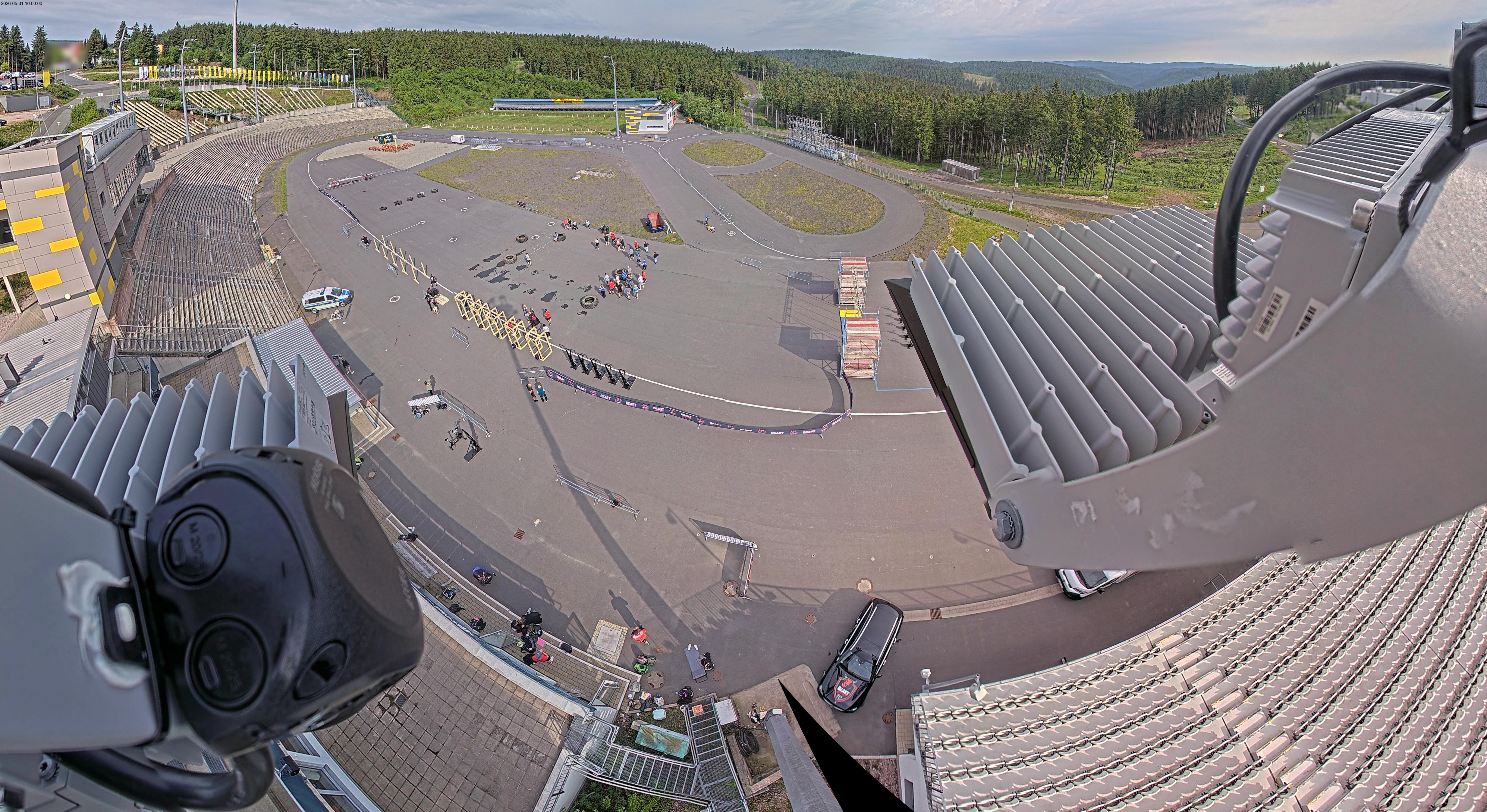 Archiv Foto Webcam Oberhof: Blick ins Biathlonstadion