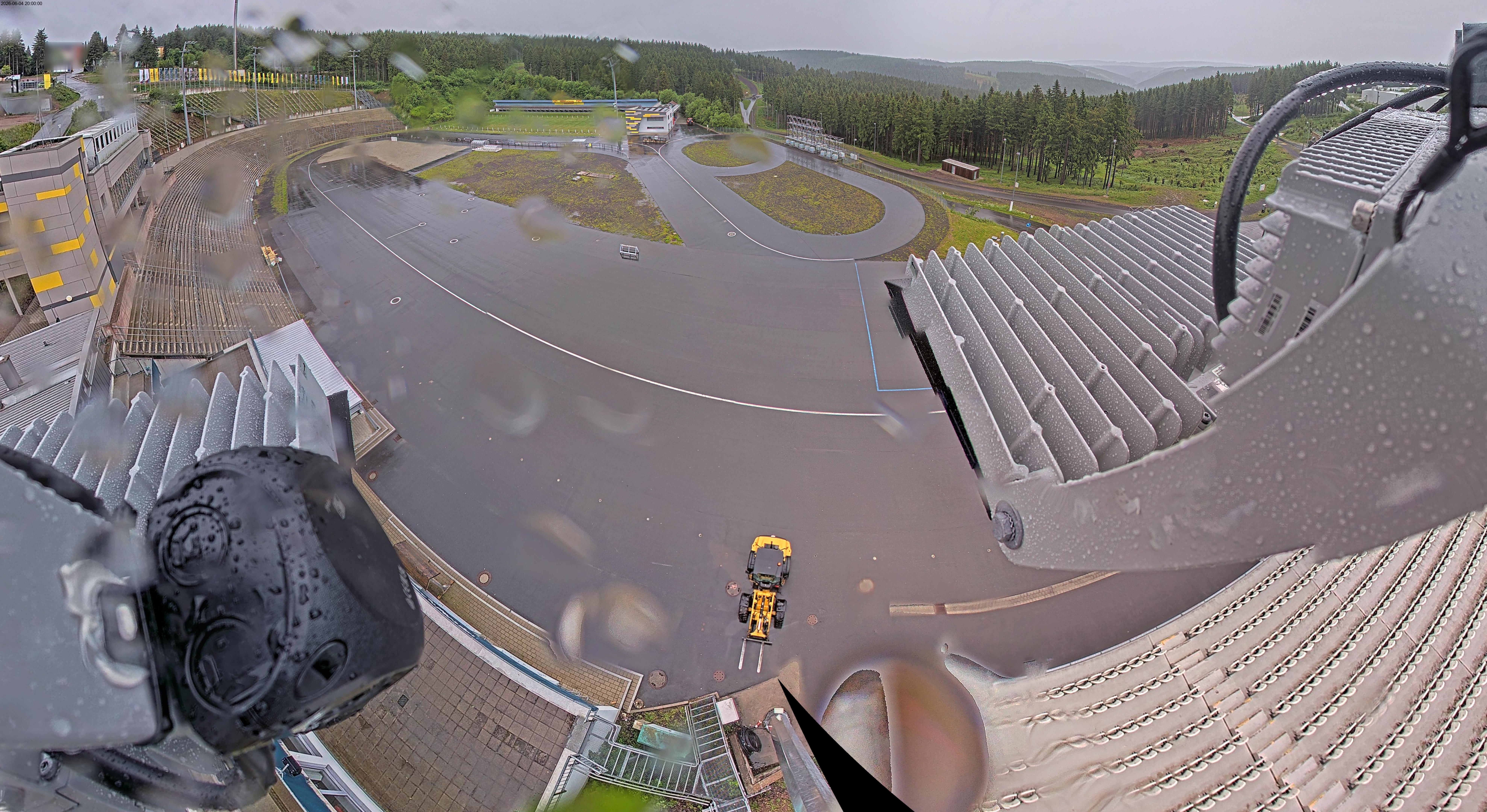 Archived image Webcam Oberhof: View Biathlon Stadium