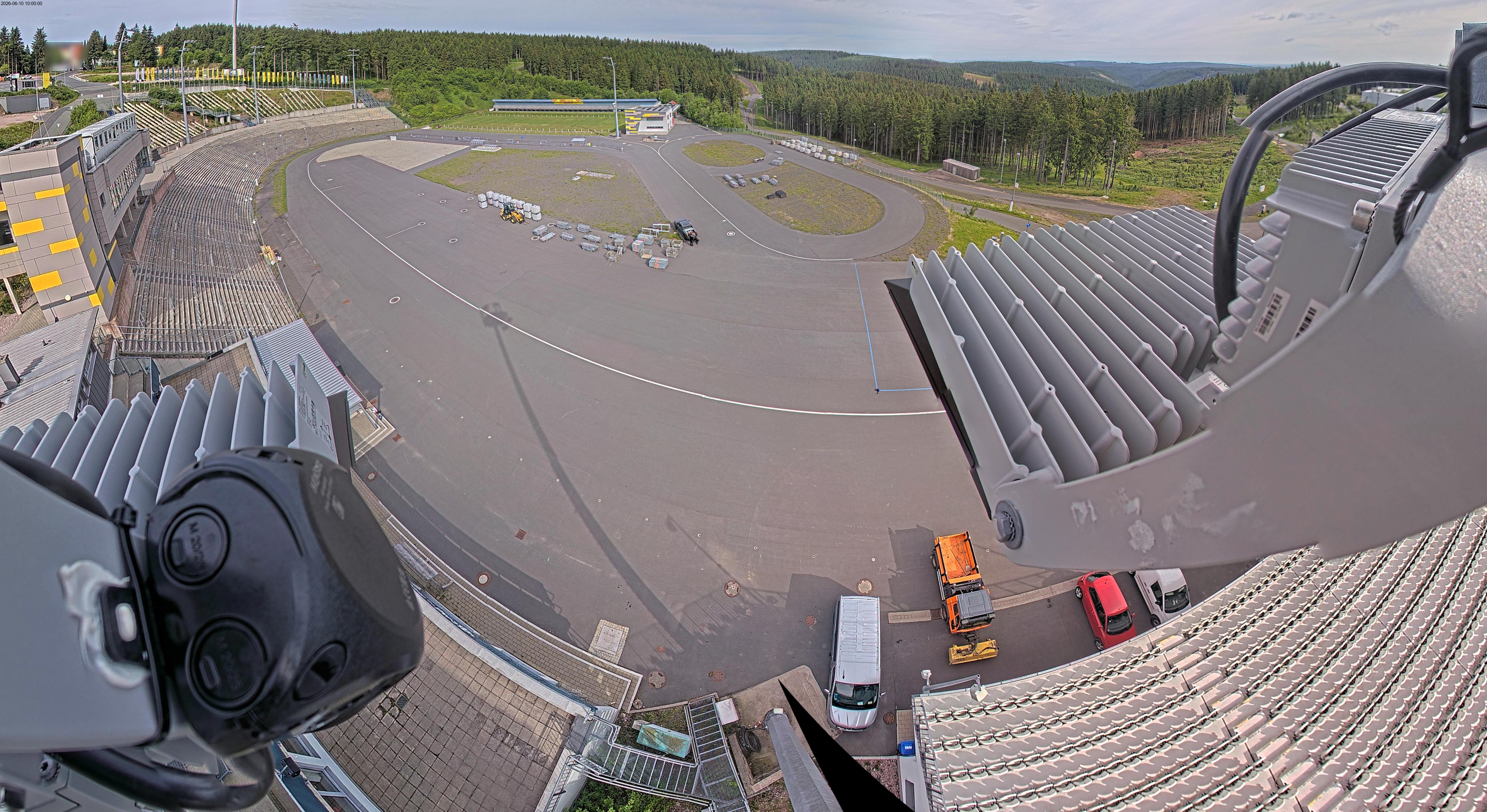 Archiv Foto Webcam Oberhof: Blick ins Biathlonstadion