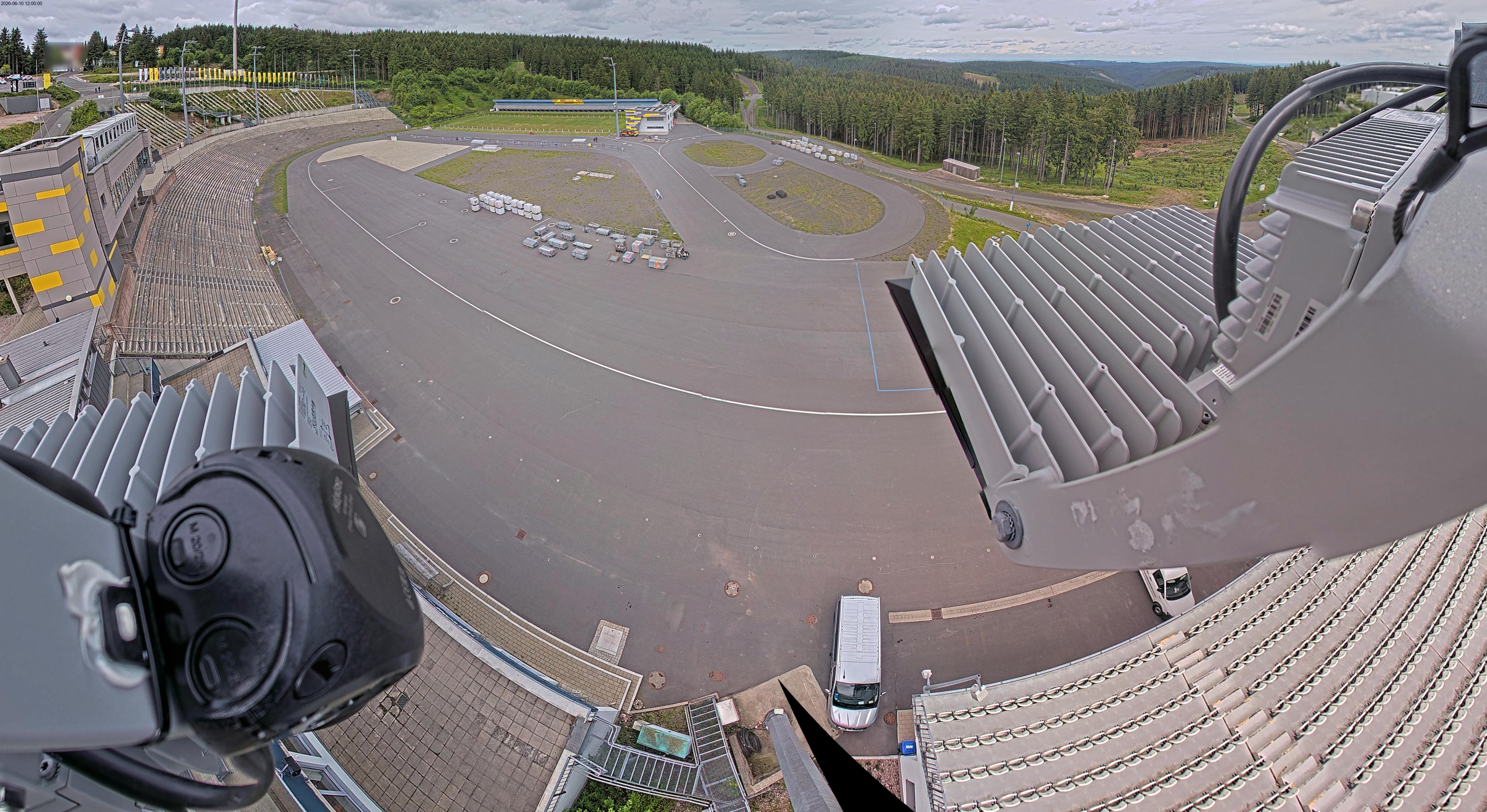 Archiv Foto Webcam Oberhof: Blick ins Biathlonstadion