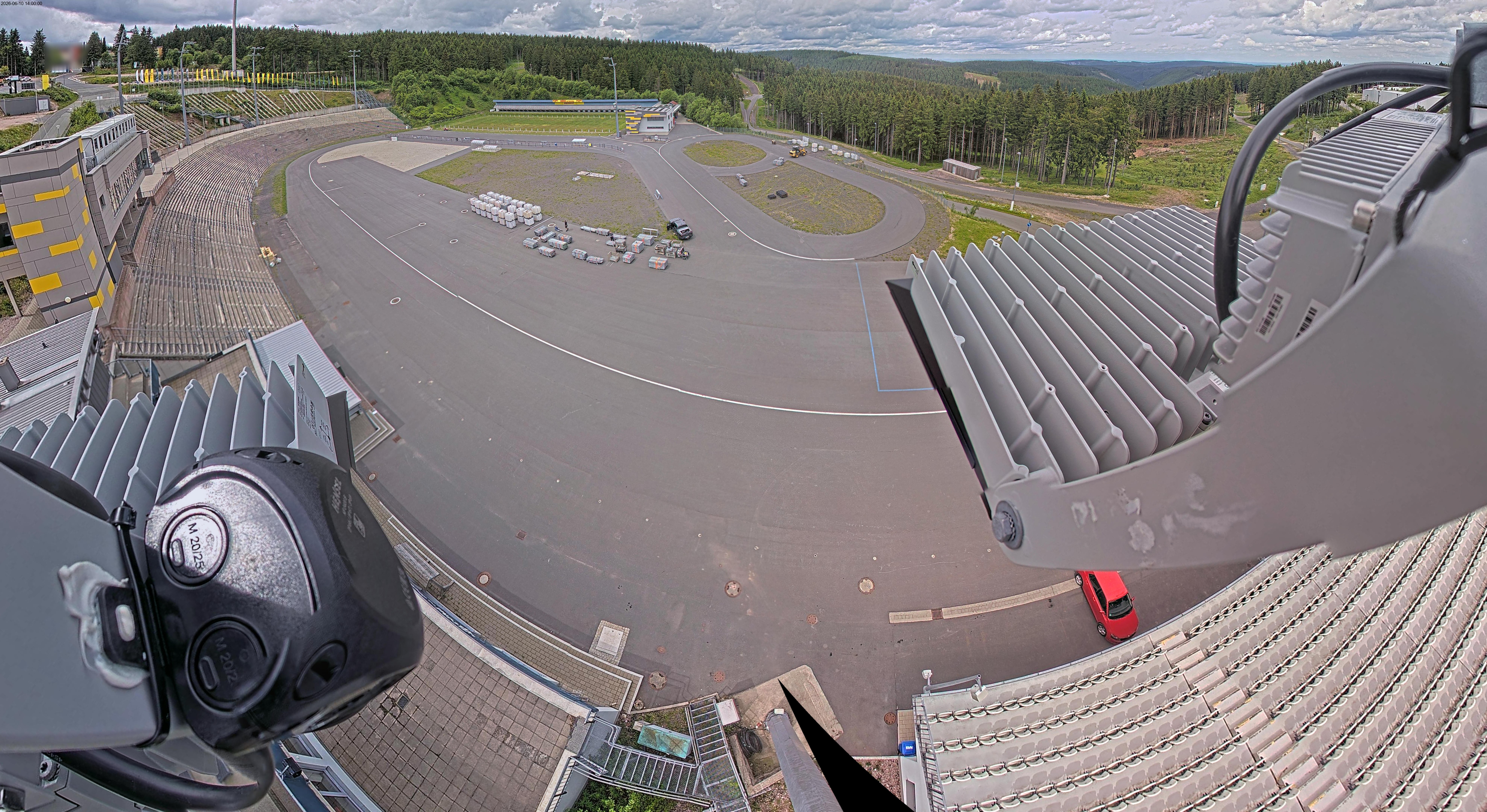 Archiv Foto Webcam Oberhof: Blick ins Biathlonstadion