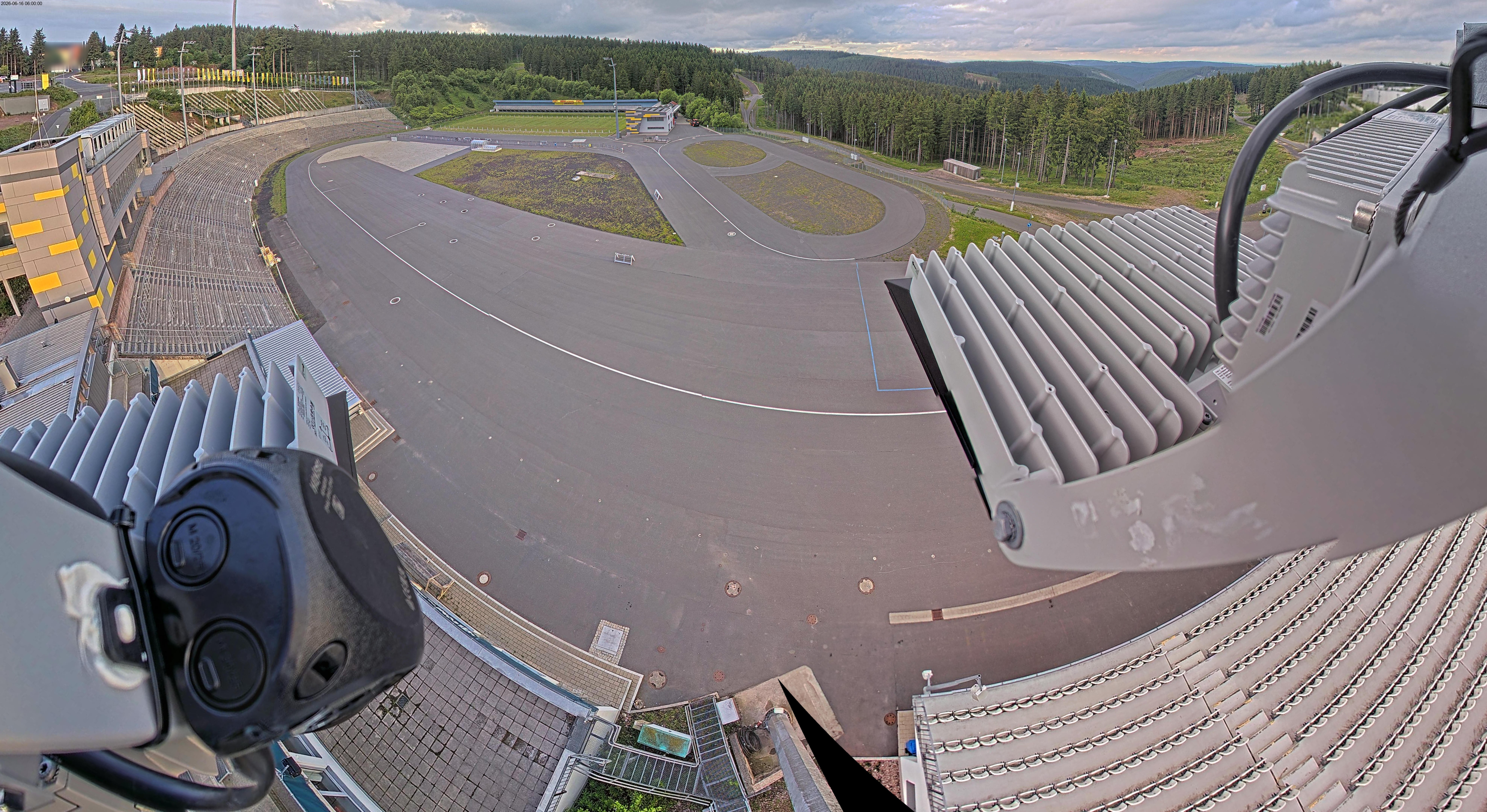 Archiv Foto Webcam Oberhof: Blick ins Biathlonstadion