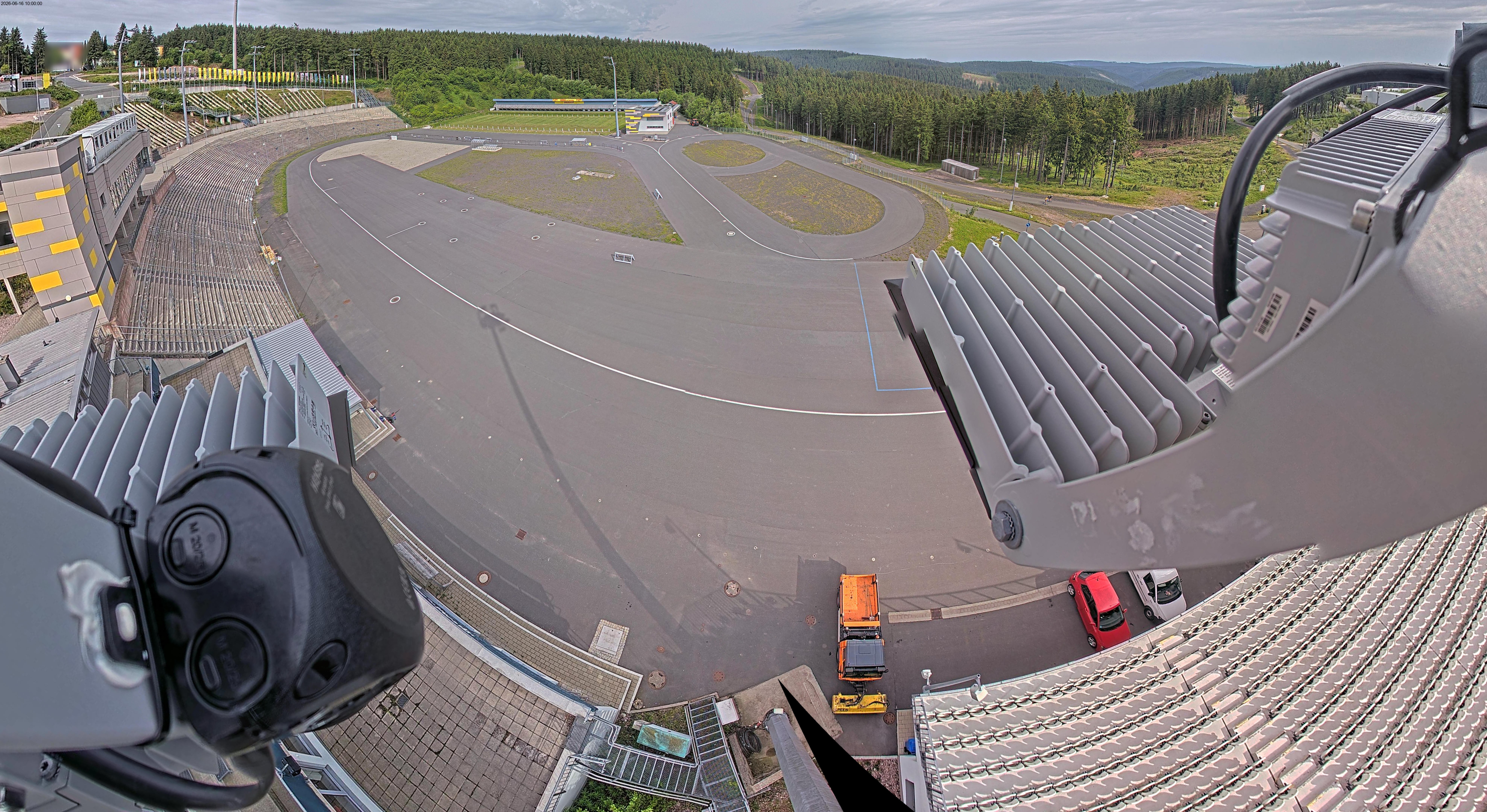 Archiv Foto Webcam Oberhof: Blick ins Biathlonstadion