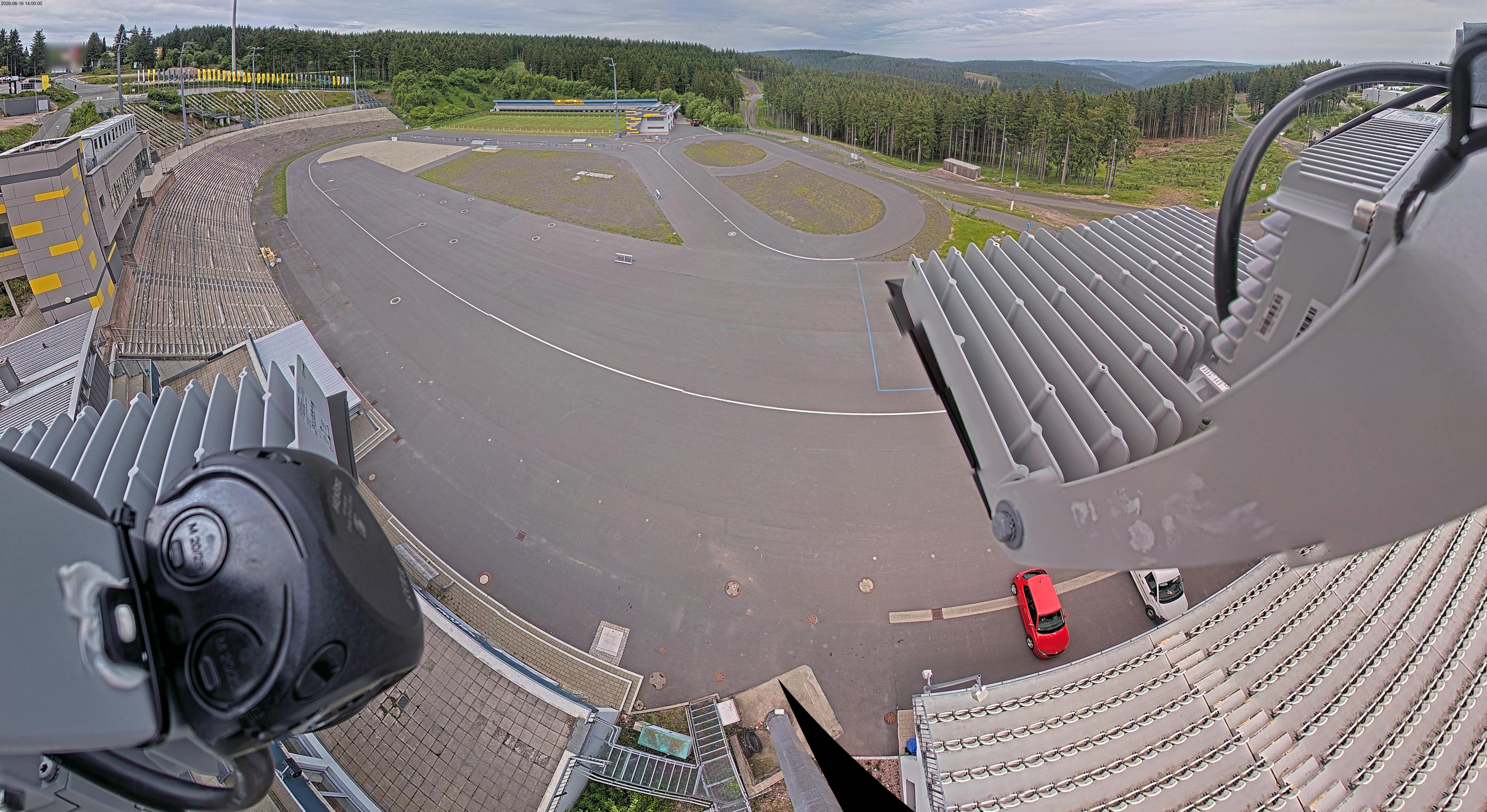 Archiv Foto Webcam Oberhof: Blick ins Biathlonstadion