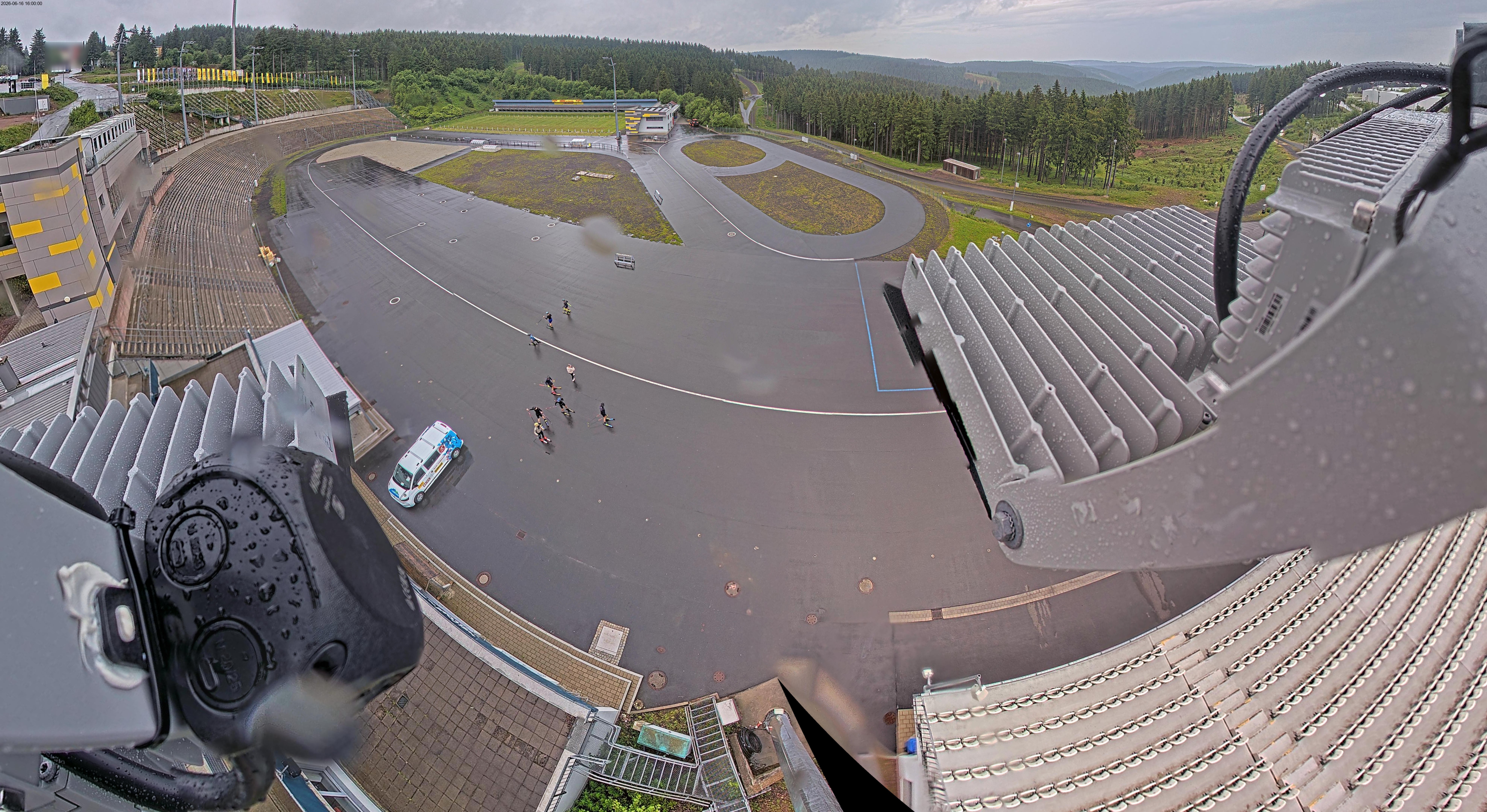 Archiv Foto Webcam Oberhof: Blick ins Biathlonstadion