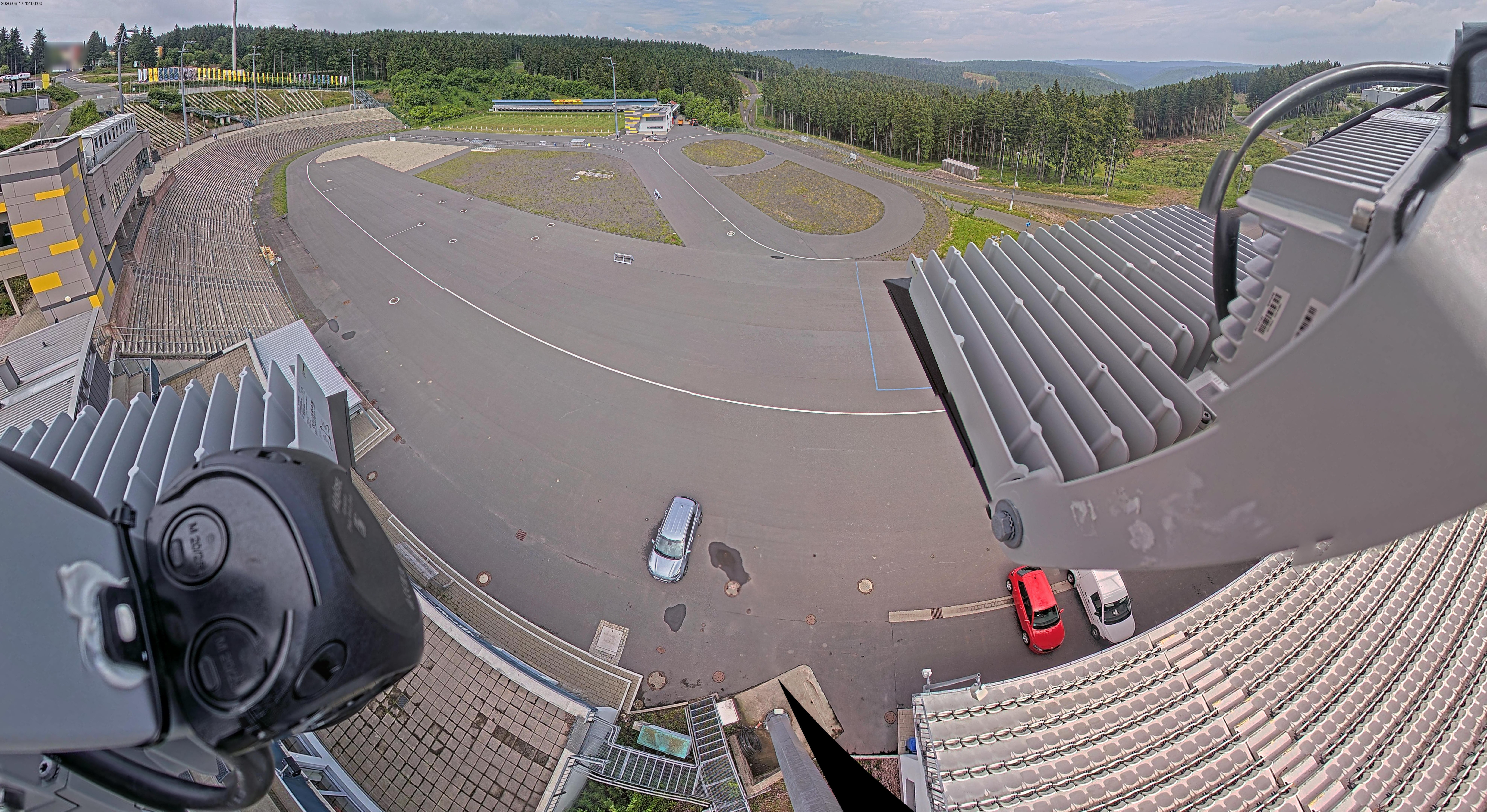 Archiv Foto Webcam Oberhof: Blick ins Biathlonstadion