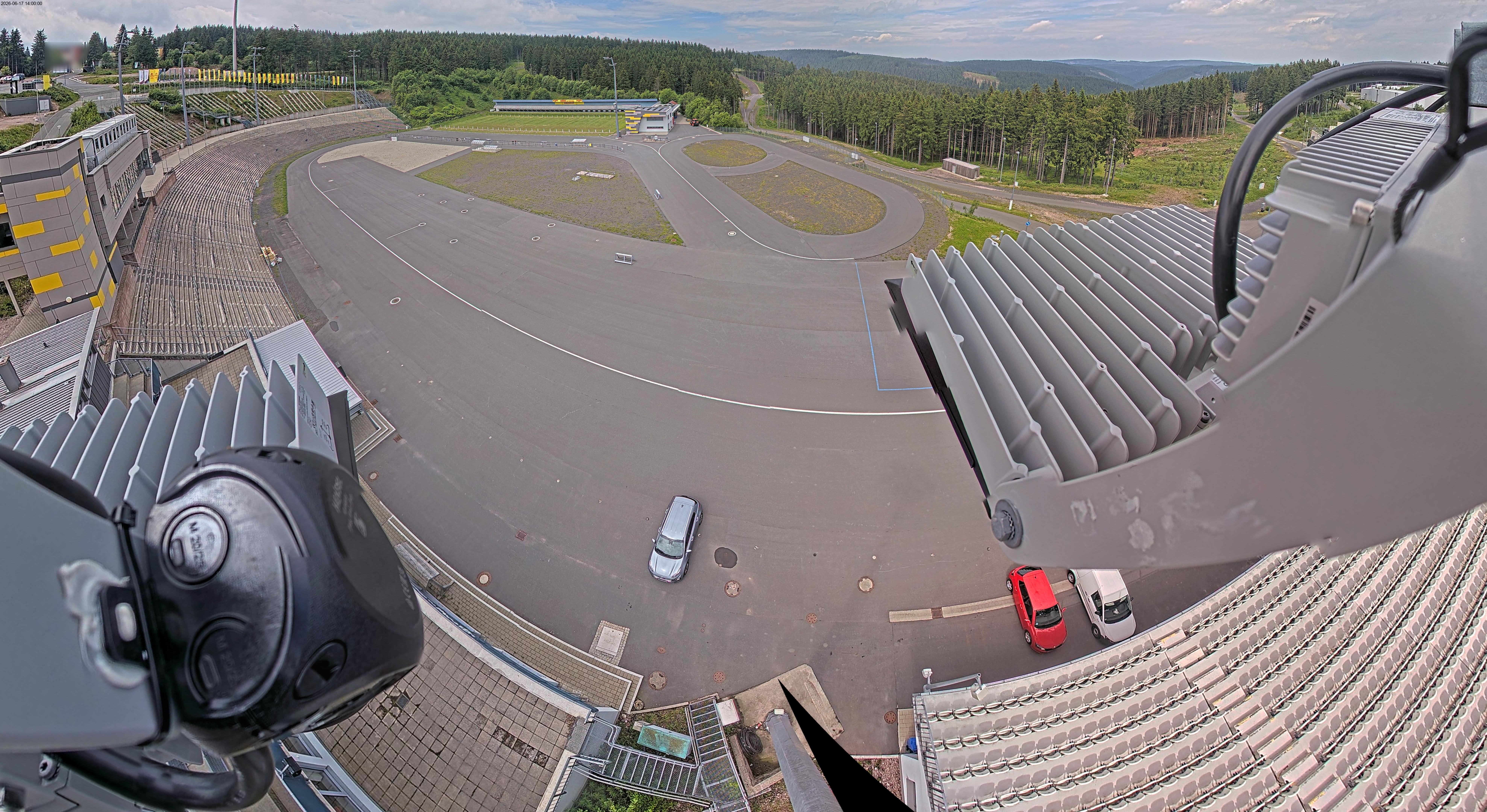 Archiv Foto Webcam Oberhof: Blick ins Biathlonstadion