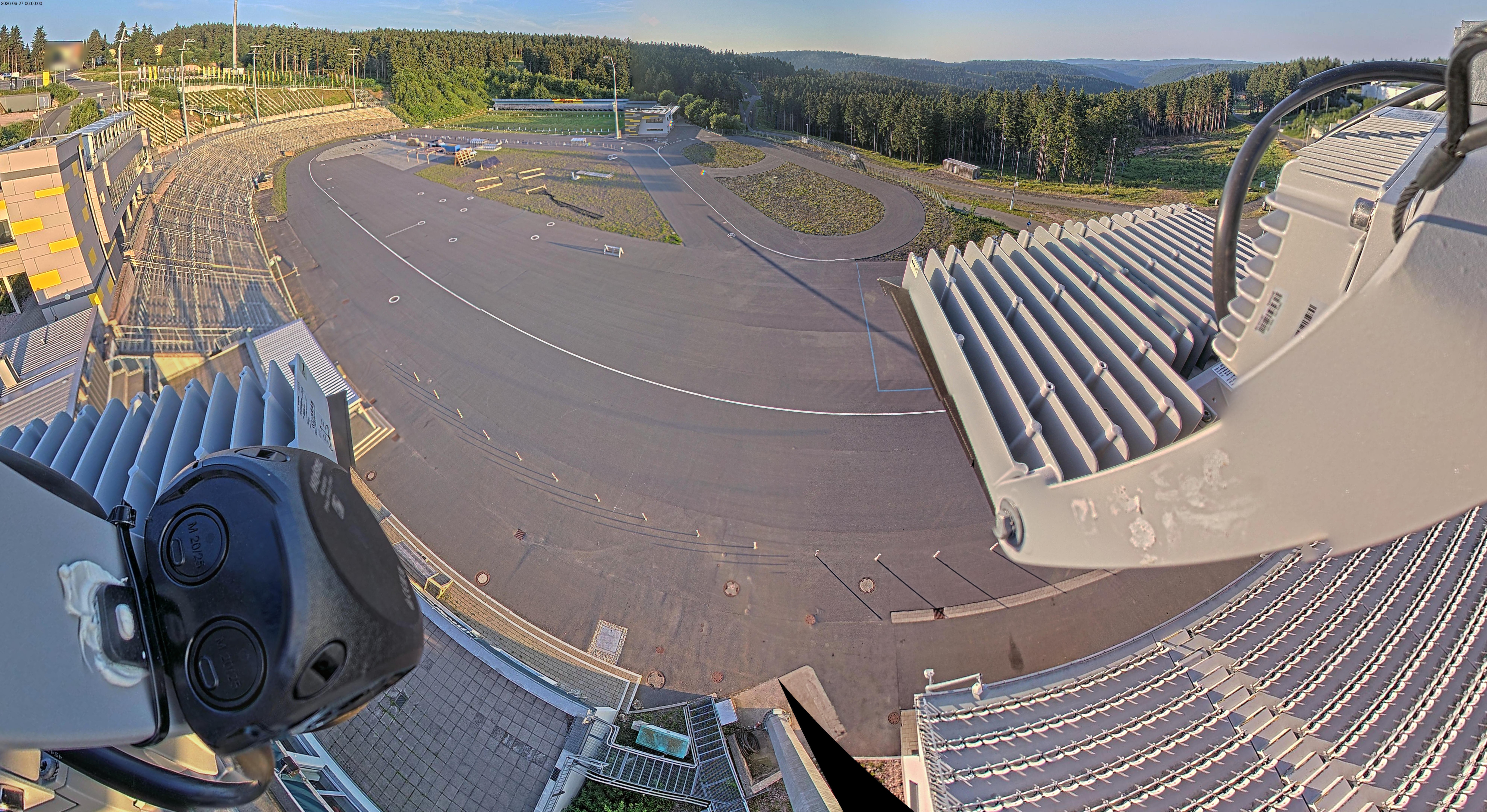 Archiv Foto Webcam Oberhof: Blick ins Biathlonstadion