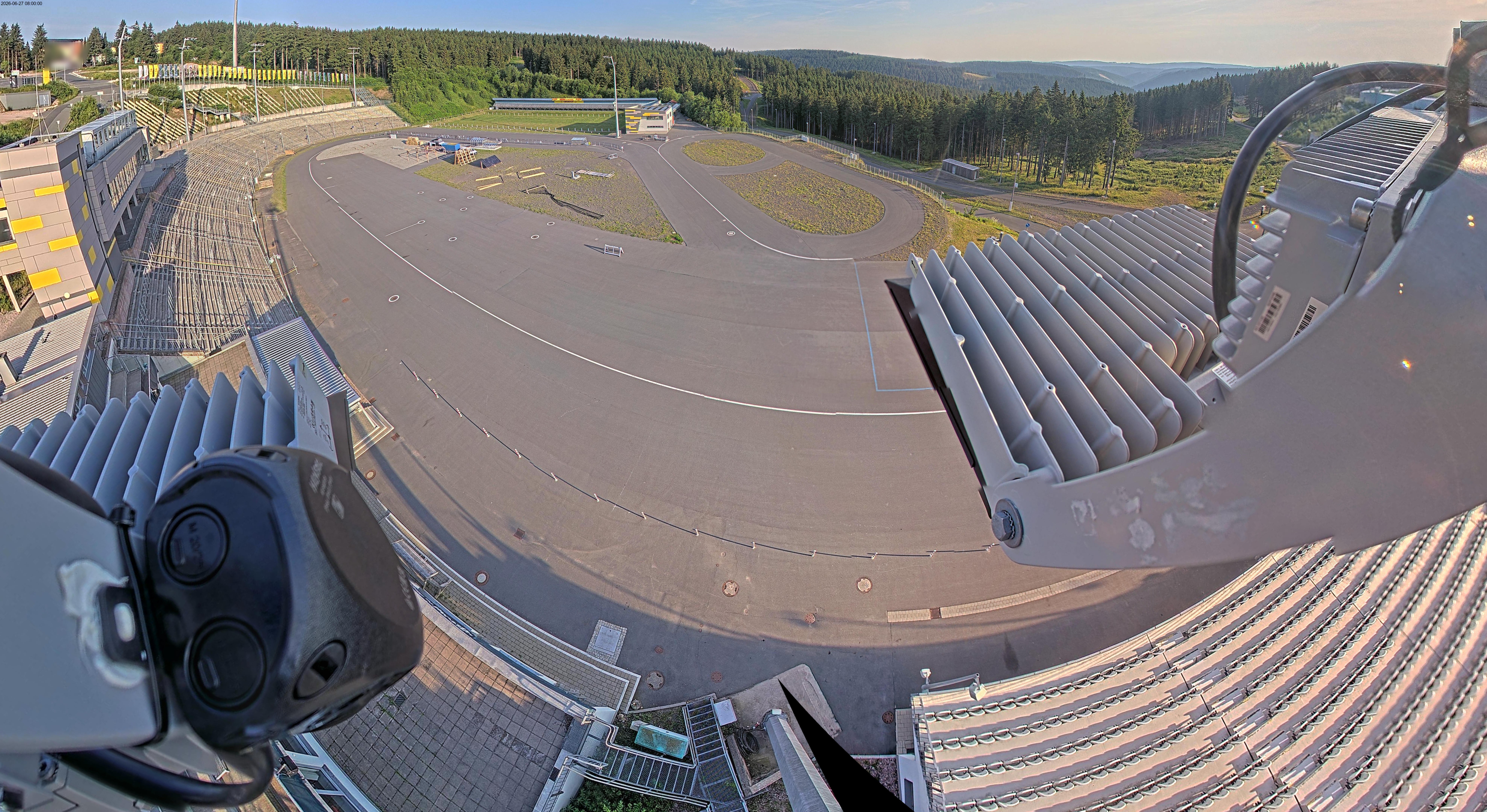 Archiv Foto Webcam Oberhof: Blick ins Biathlonstadion