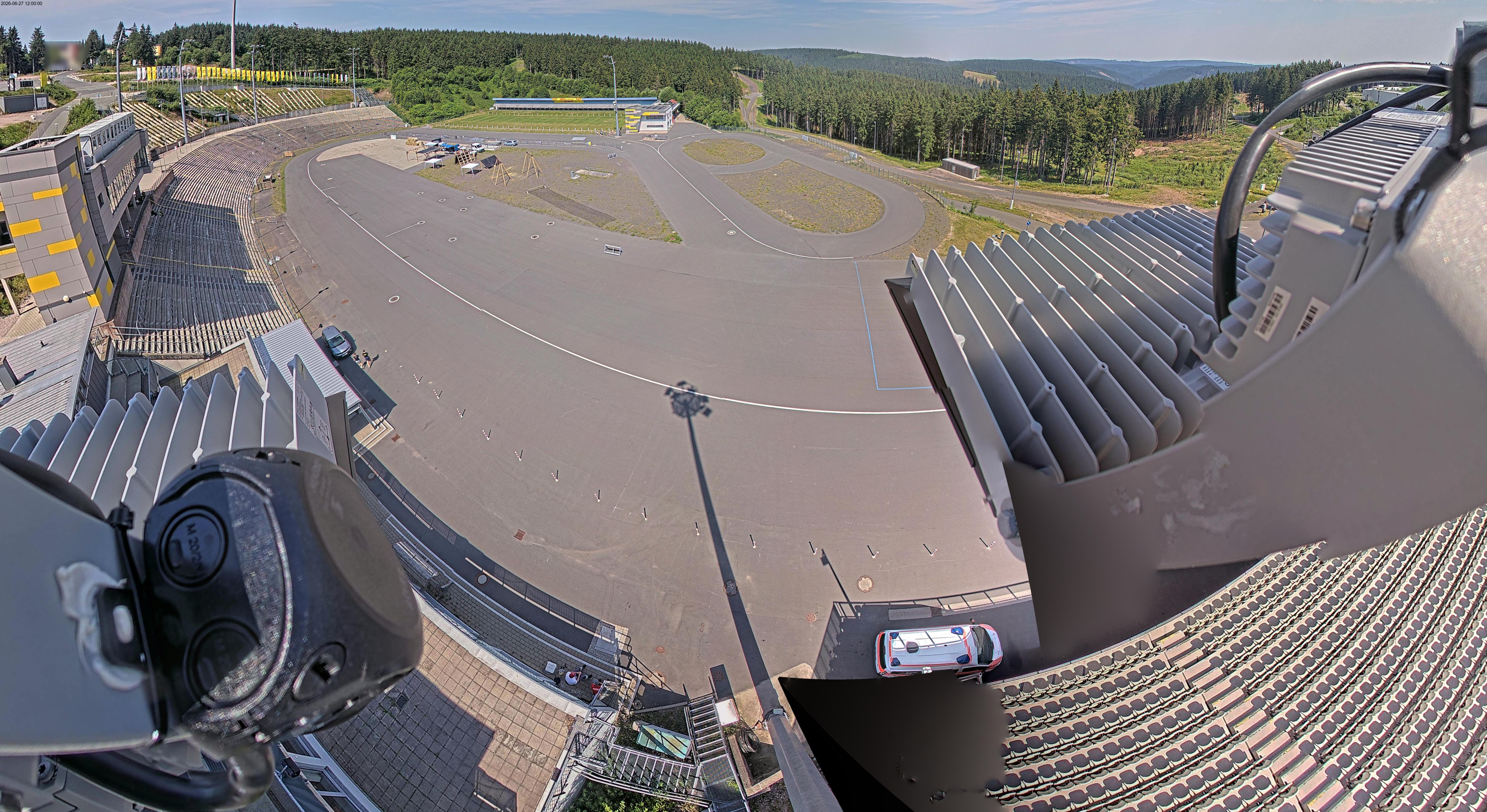 Archiv Foto Webcam Oberhof: Blick ins Biathlonstadion