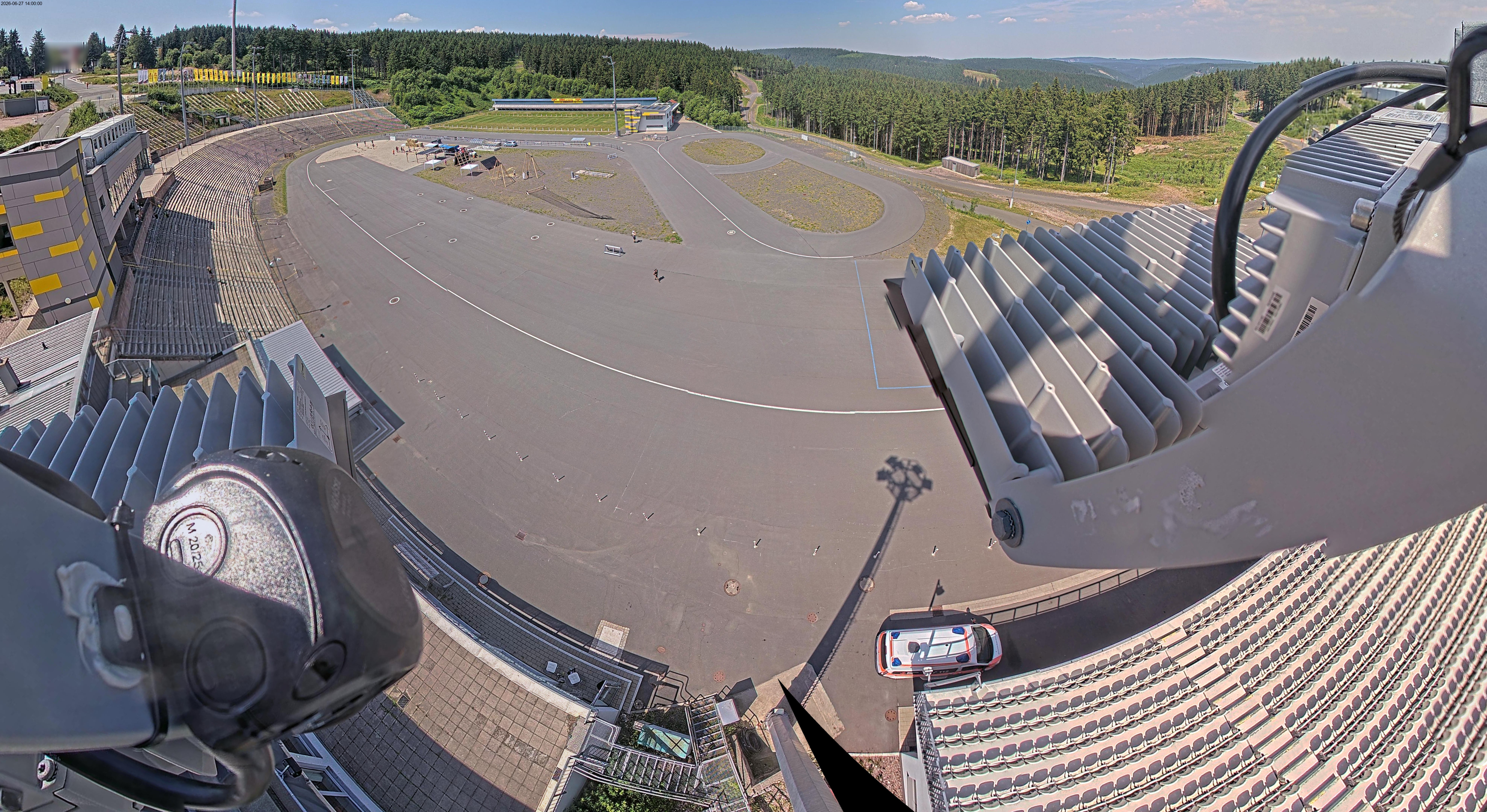 Archiv Foto Webcam Oberhof: Blick ins Biathlonstadion