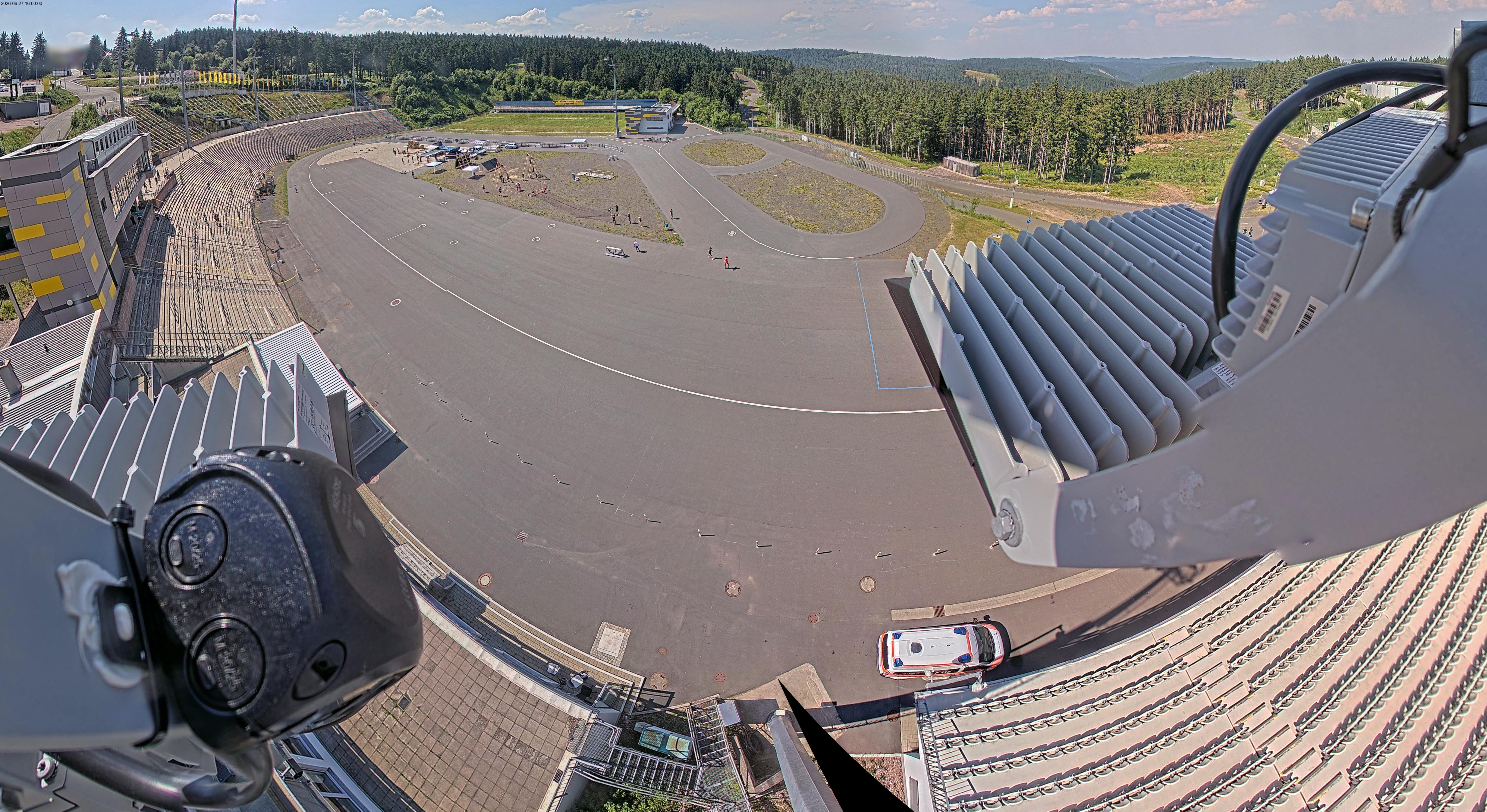Archiv Foto Webcam Oberhof: Blick ins Biathlonstadion