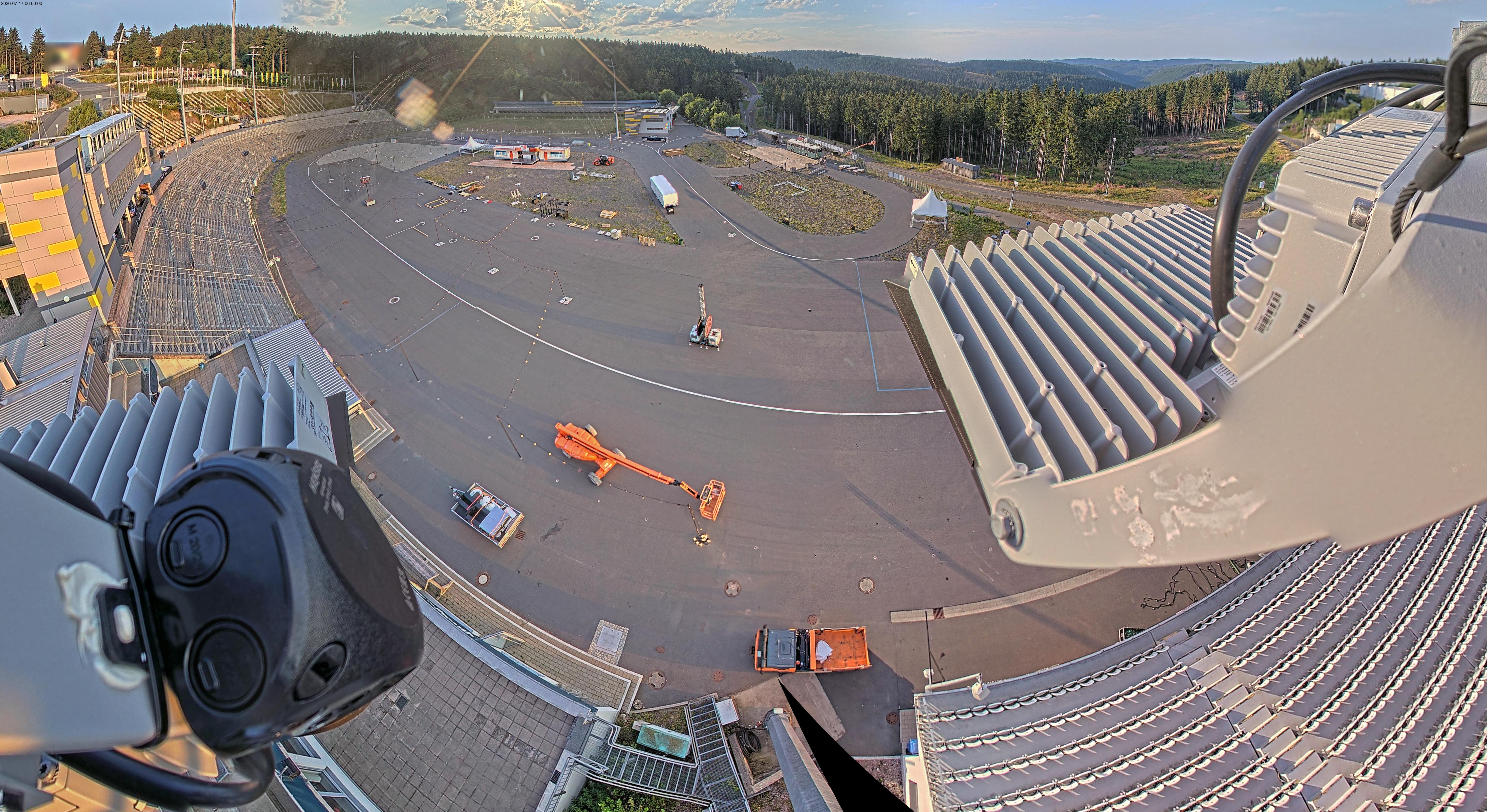 Archiv Foto Webcam Oberhof: Blick ins Biathlonstadion