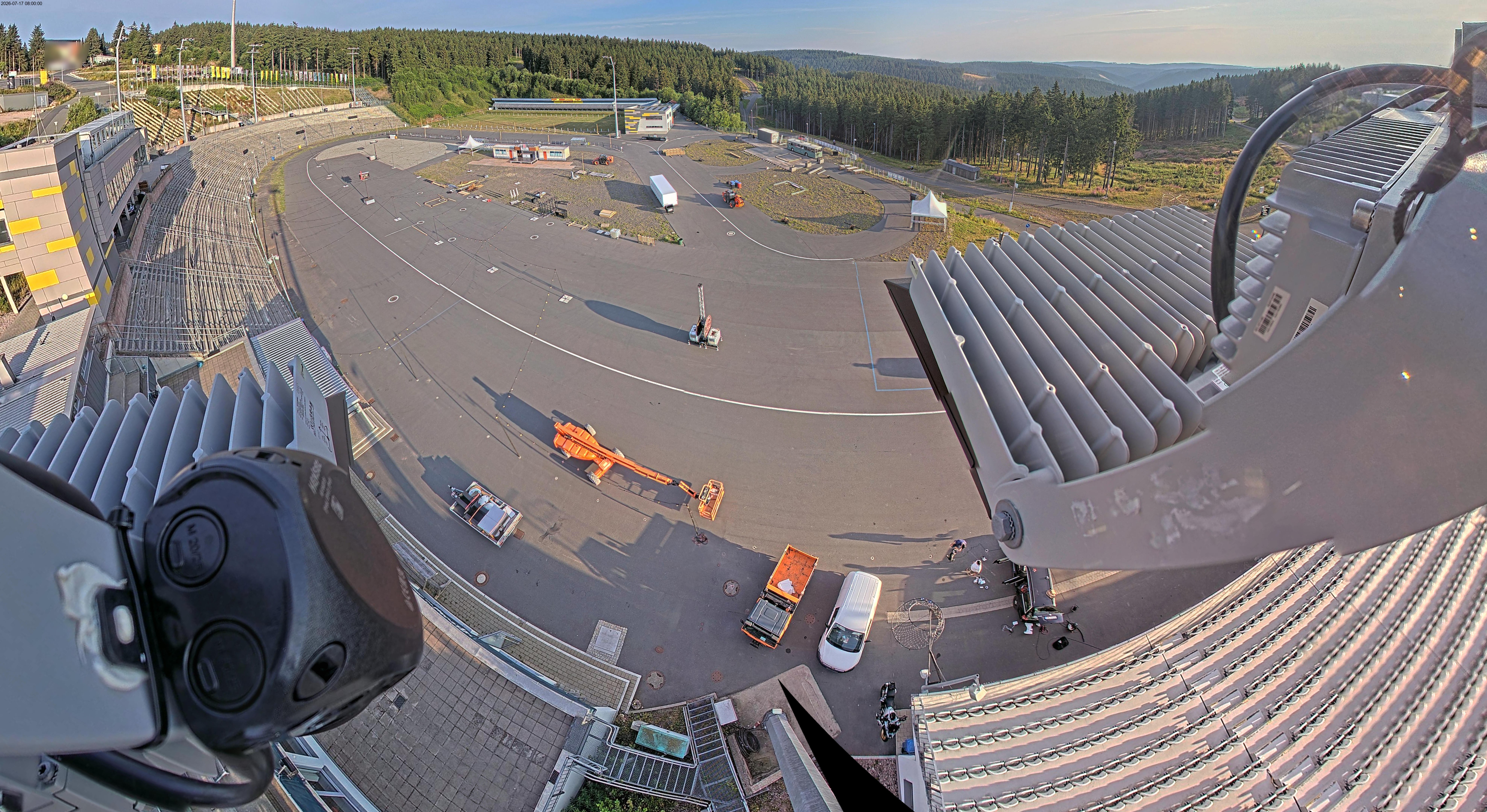 Archiv Foto Webcam Oberhof: Blick ins Biathlonstadion