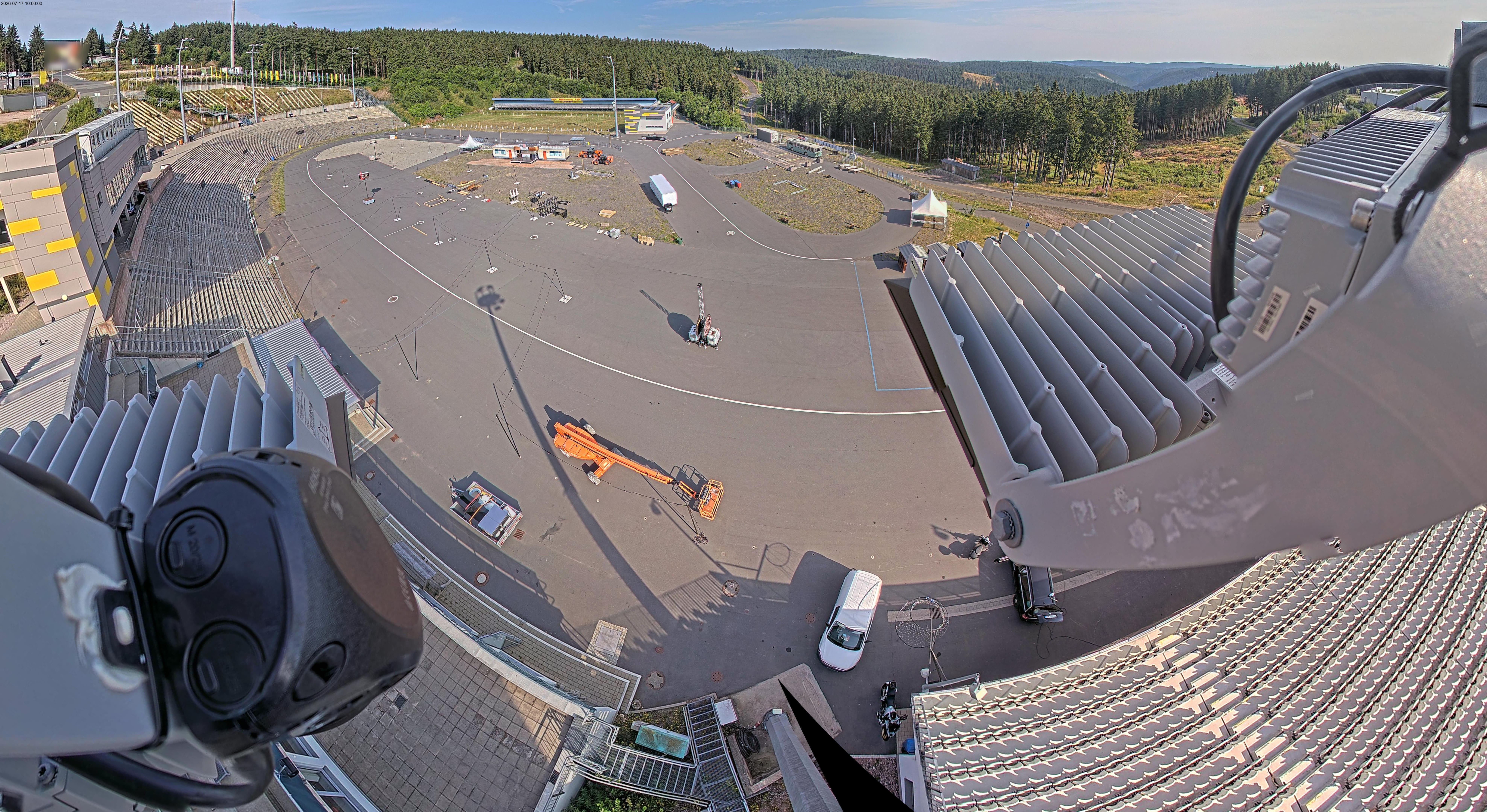 Archiv Foto Webcam Oberhof: Blick ins Biathlonstadion