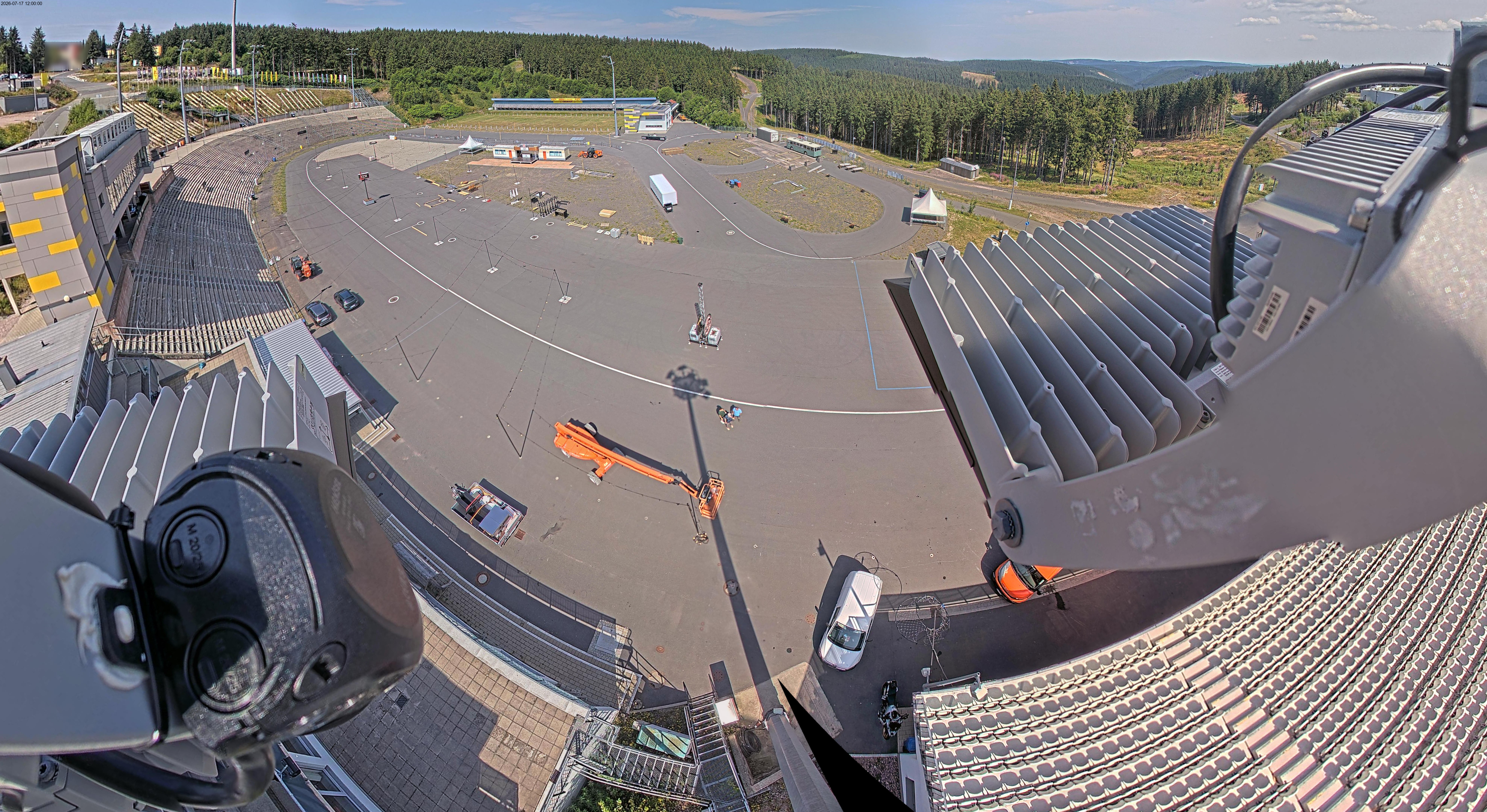 Archiv Foto Webcam Oberhof: Blick ins Biathlonstadion