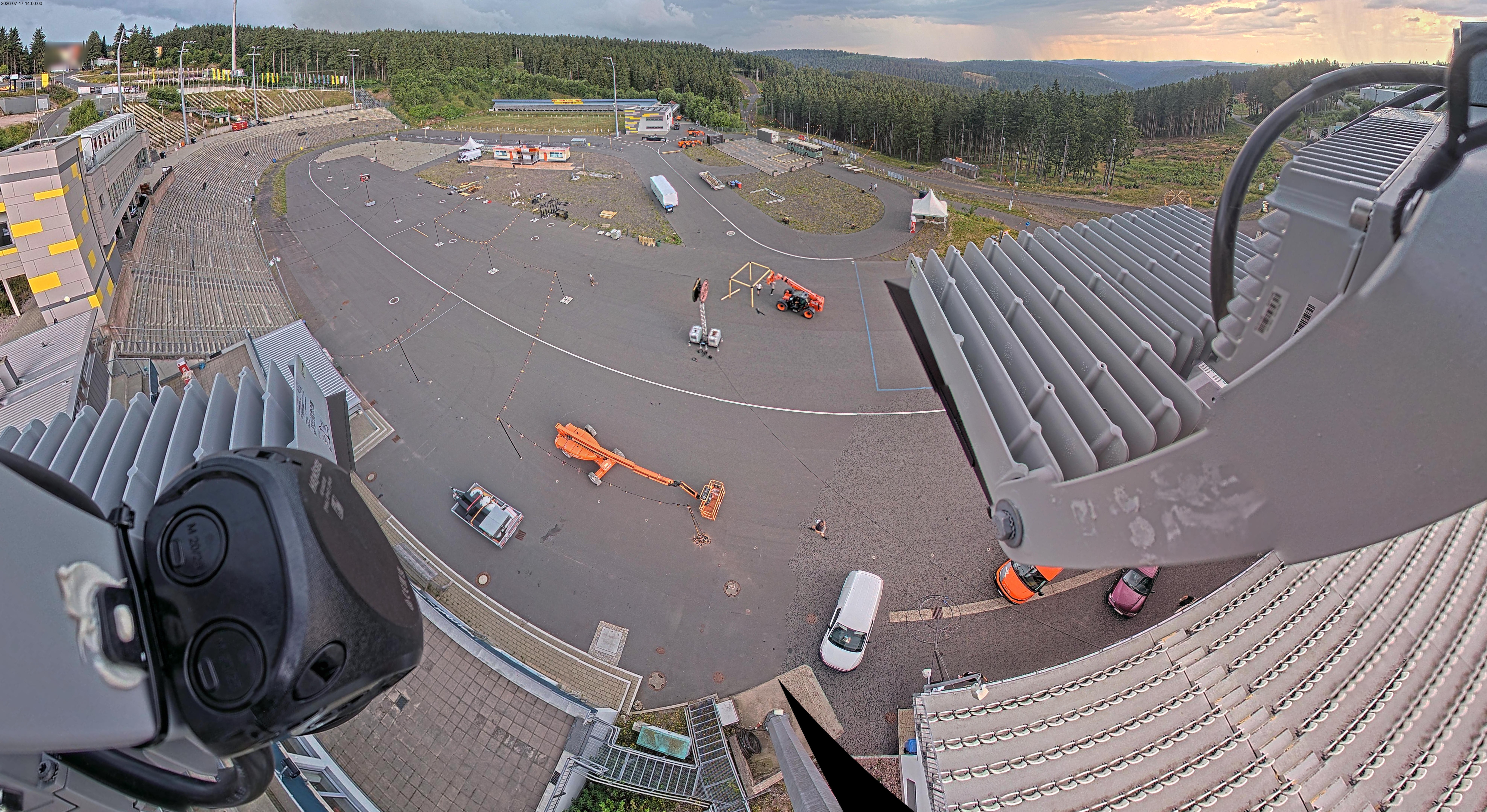 Archiv Foto Webcam Oberhof: Blick ins Biathlonstadion