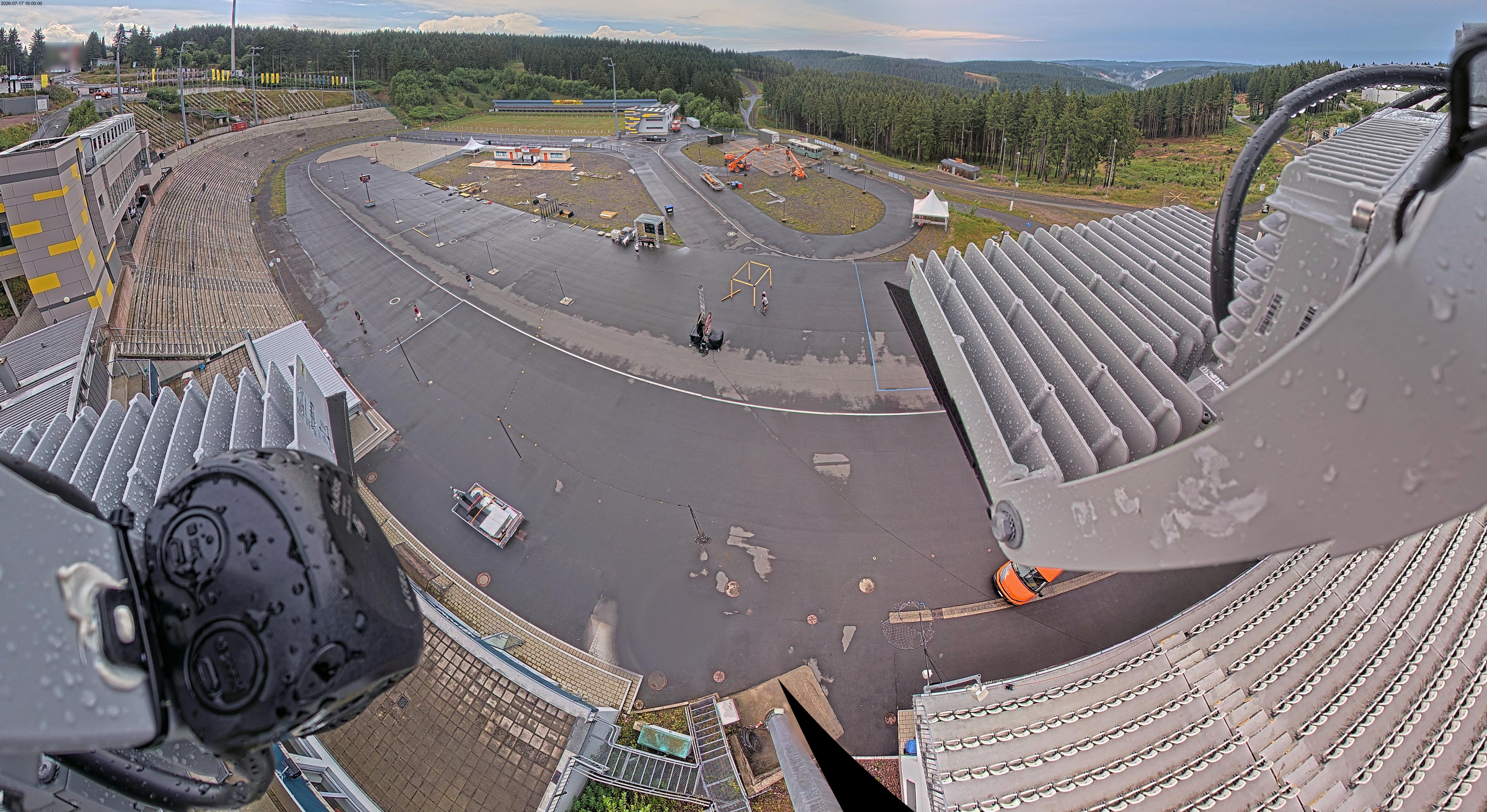 Archiv Foto Webcam Oberhof: Blick ins Biathlonstadion