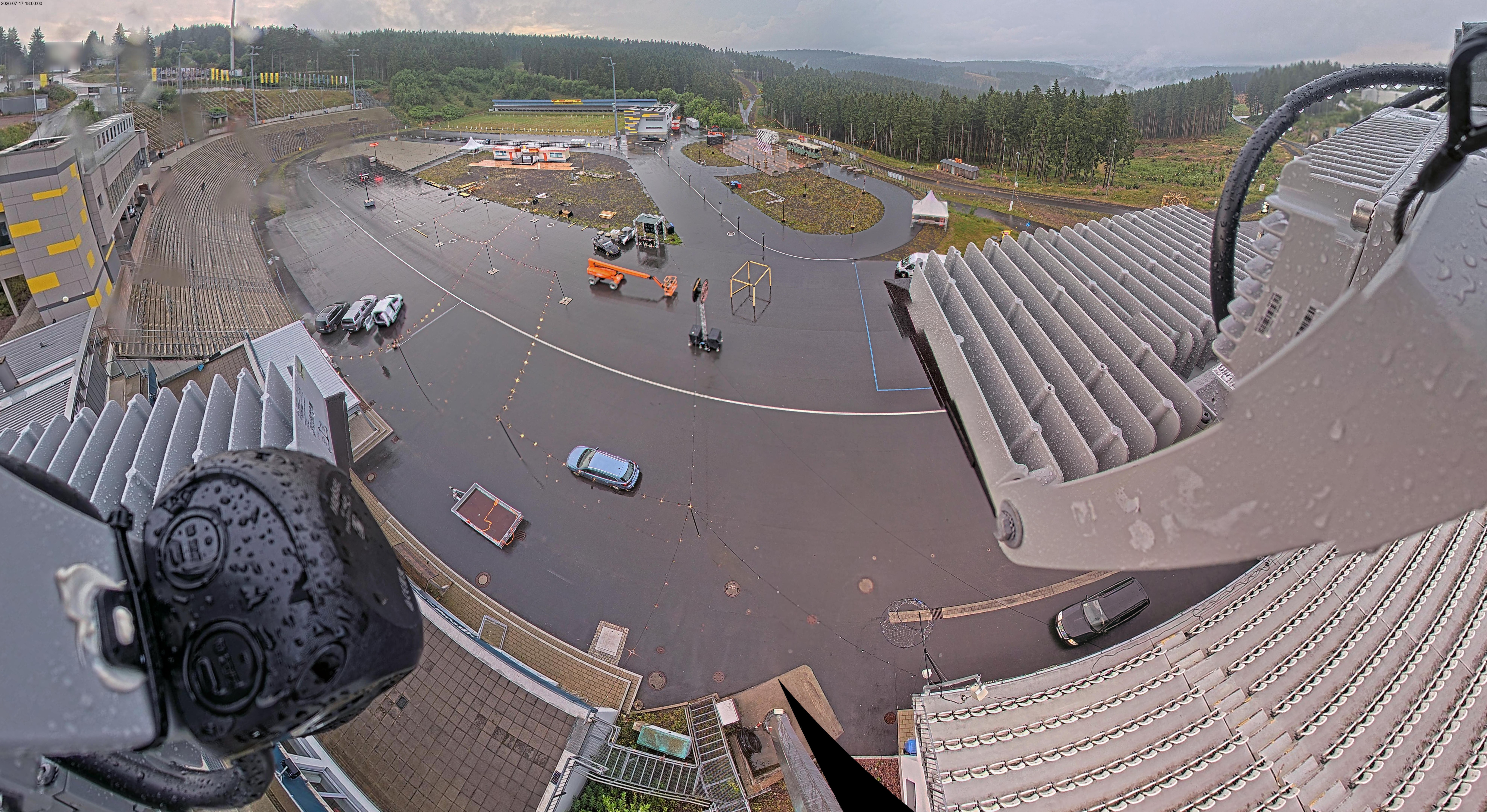 Archiv Foto Webcam Oberhof: Blick ins Biathlonstadion